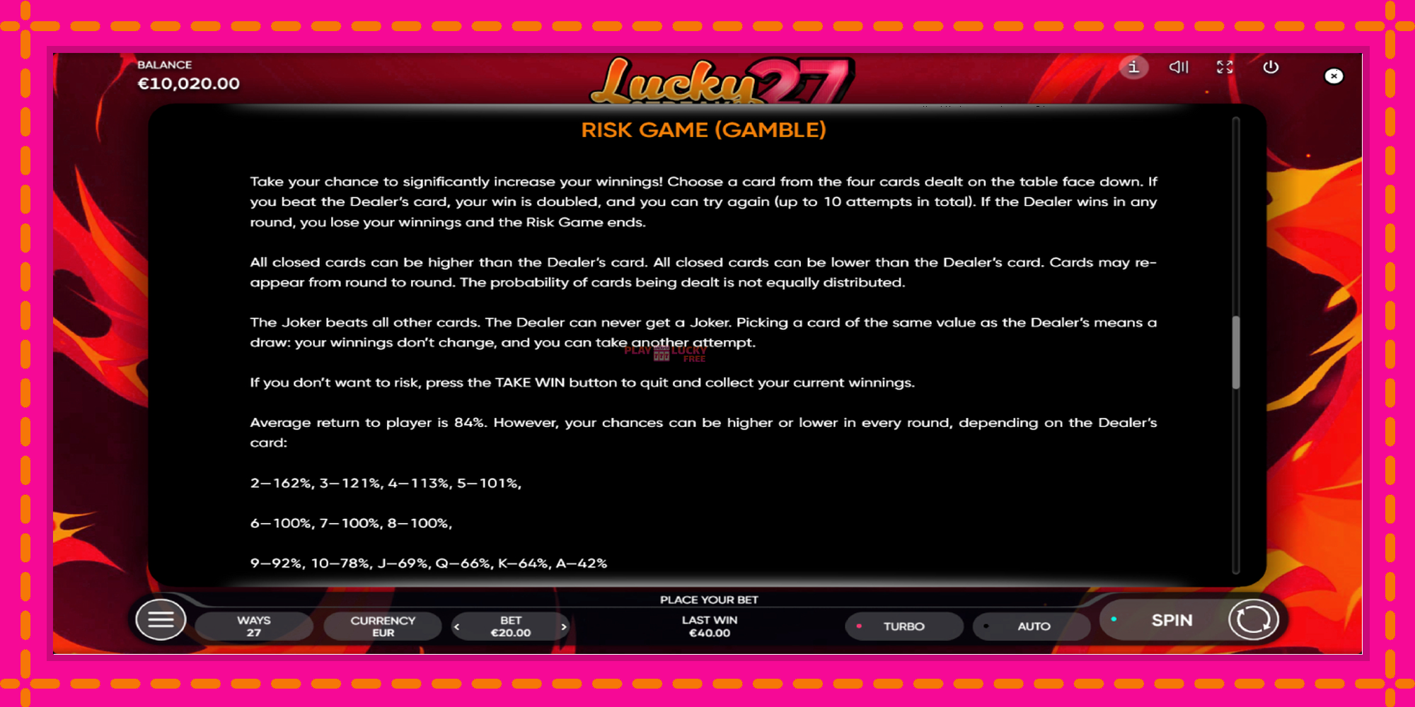 Безплатна игра в Lucky Streak 27 без регистрация, картина 6