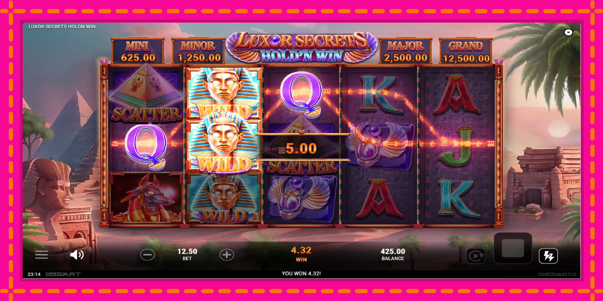 Безплатна игра в Luxor Secrets Holdn Win без регистрация, картина 3