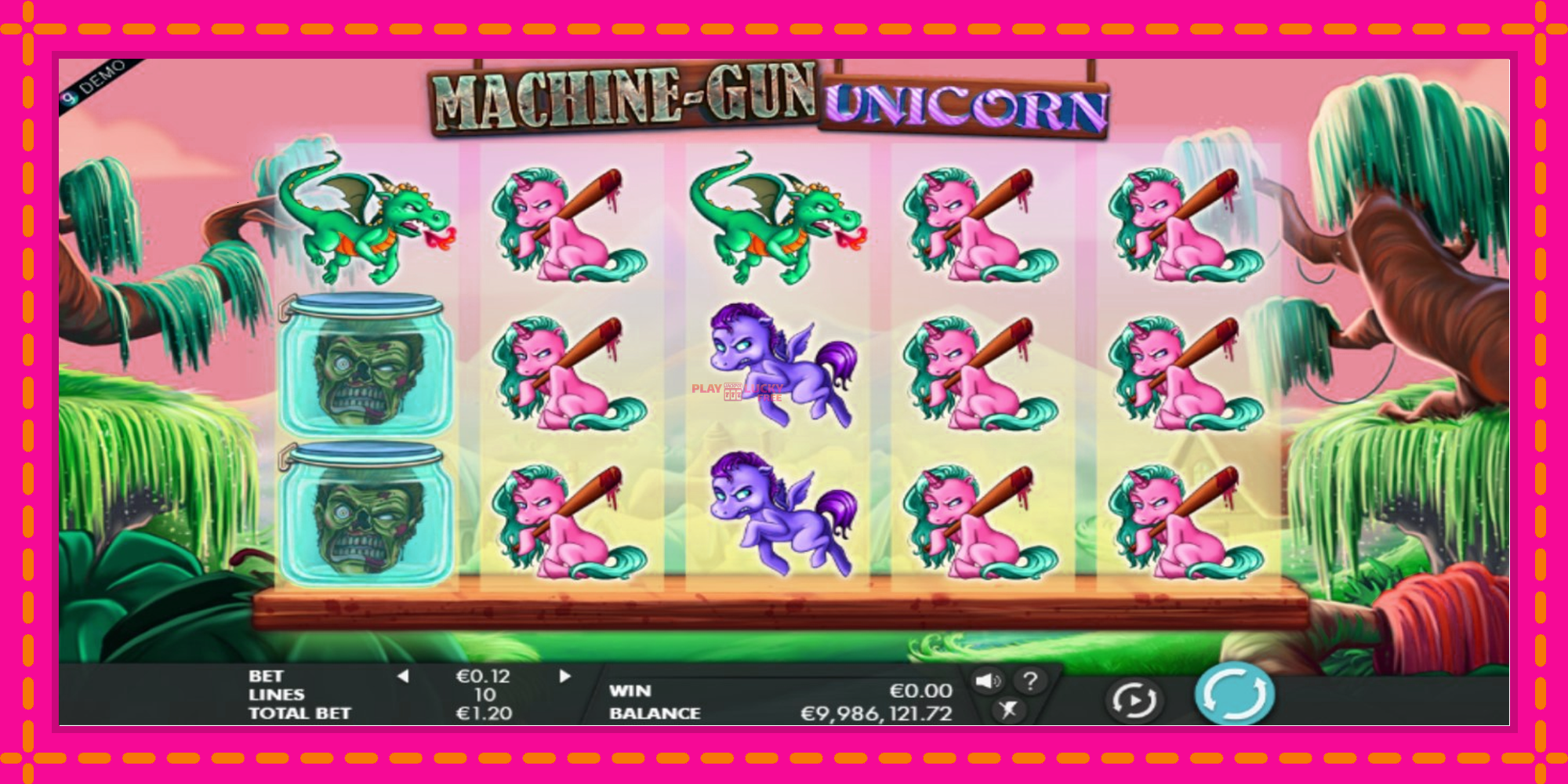 Безплатна игра в Machine Gun Unicorn без регистрация, картина 1