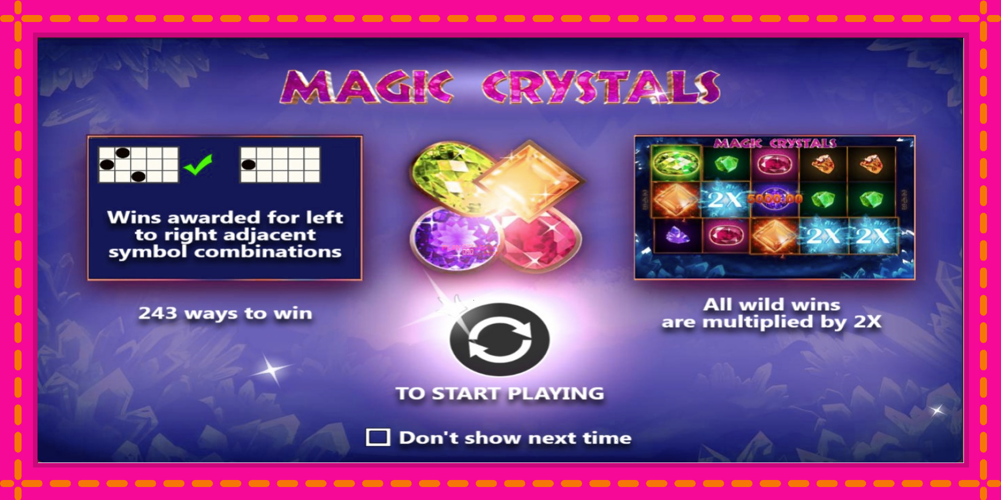 Безплатна игра в Magic Crystals без регистрация, картина 1