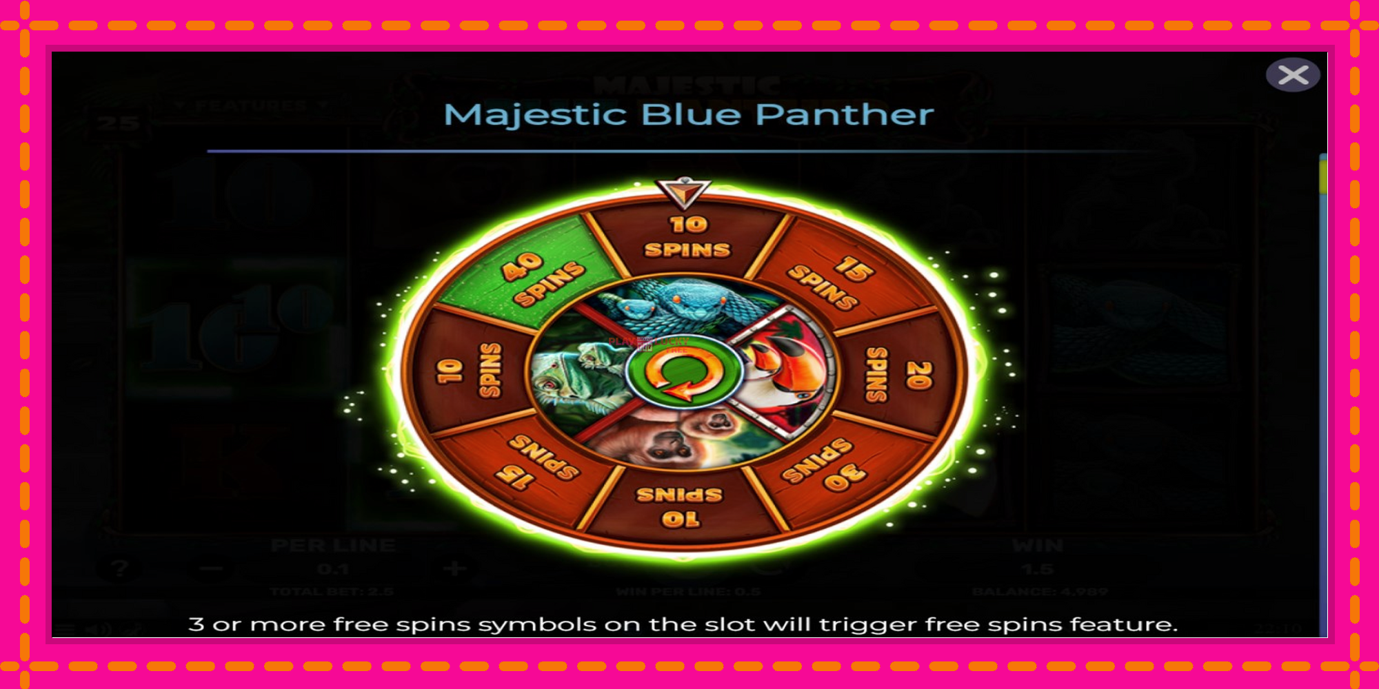 Безплатна игра в Majestic Blue Panther без регистрация, картина 4