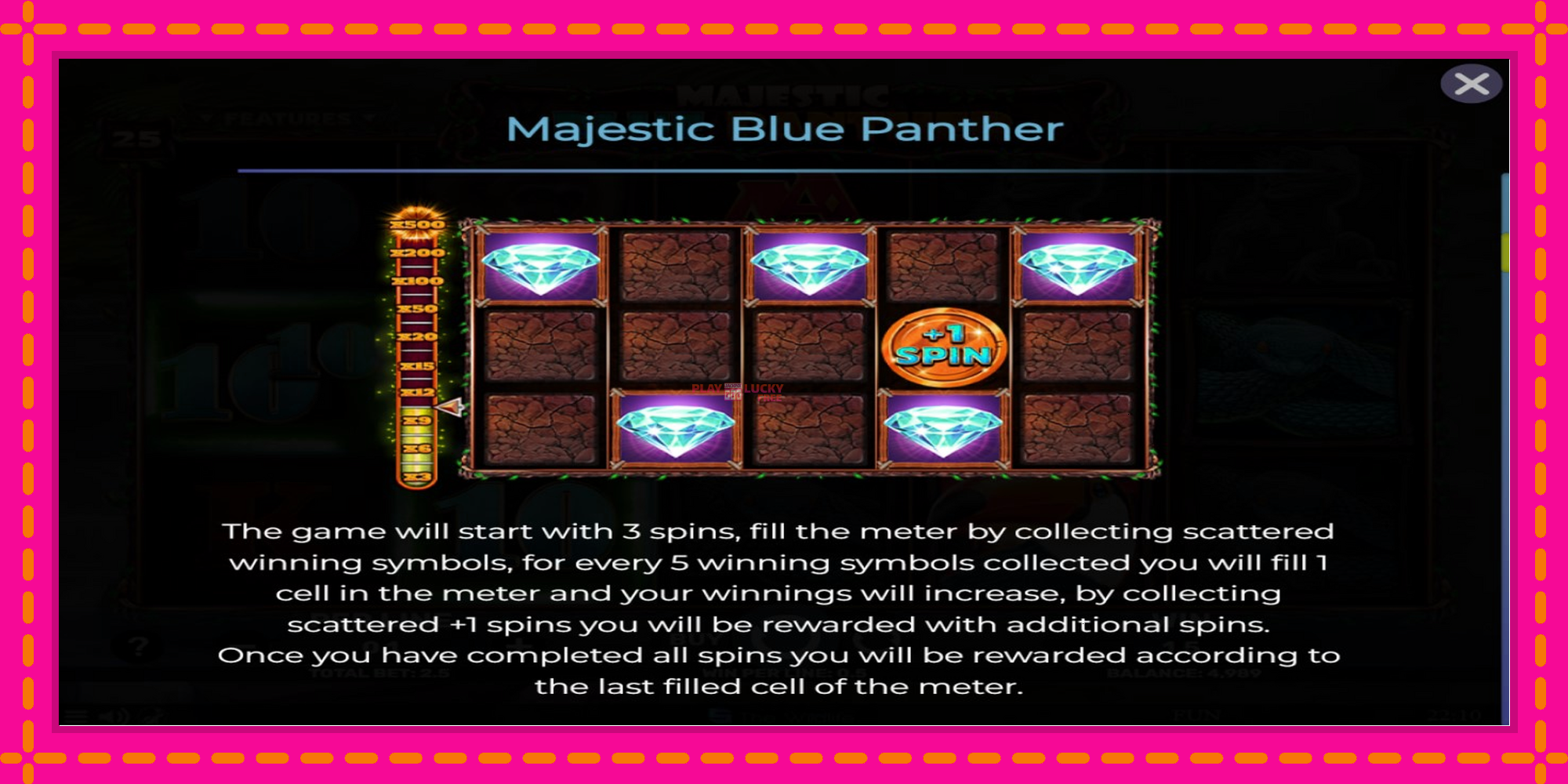 Безплатна игра в Majestic Blue Panther без регистрация, картина 5