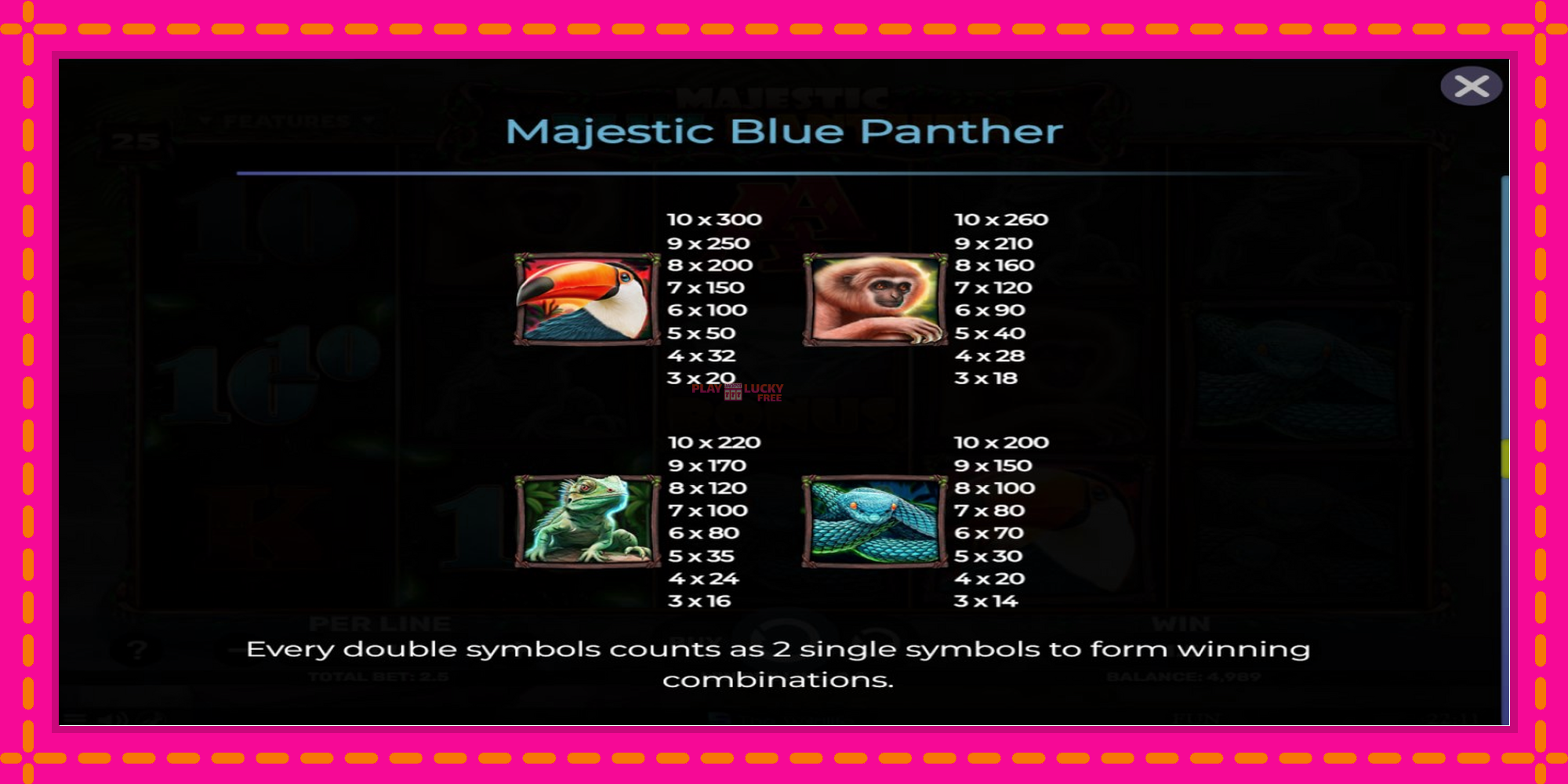 Безплатна игра в Majestic Blue Panther без регистрация, картина 6