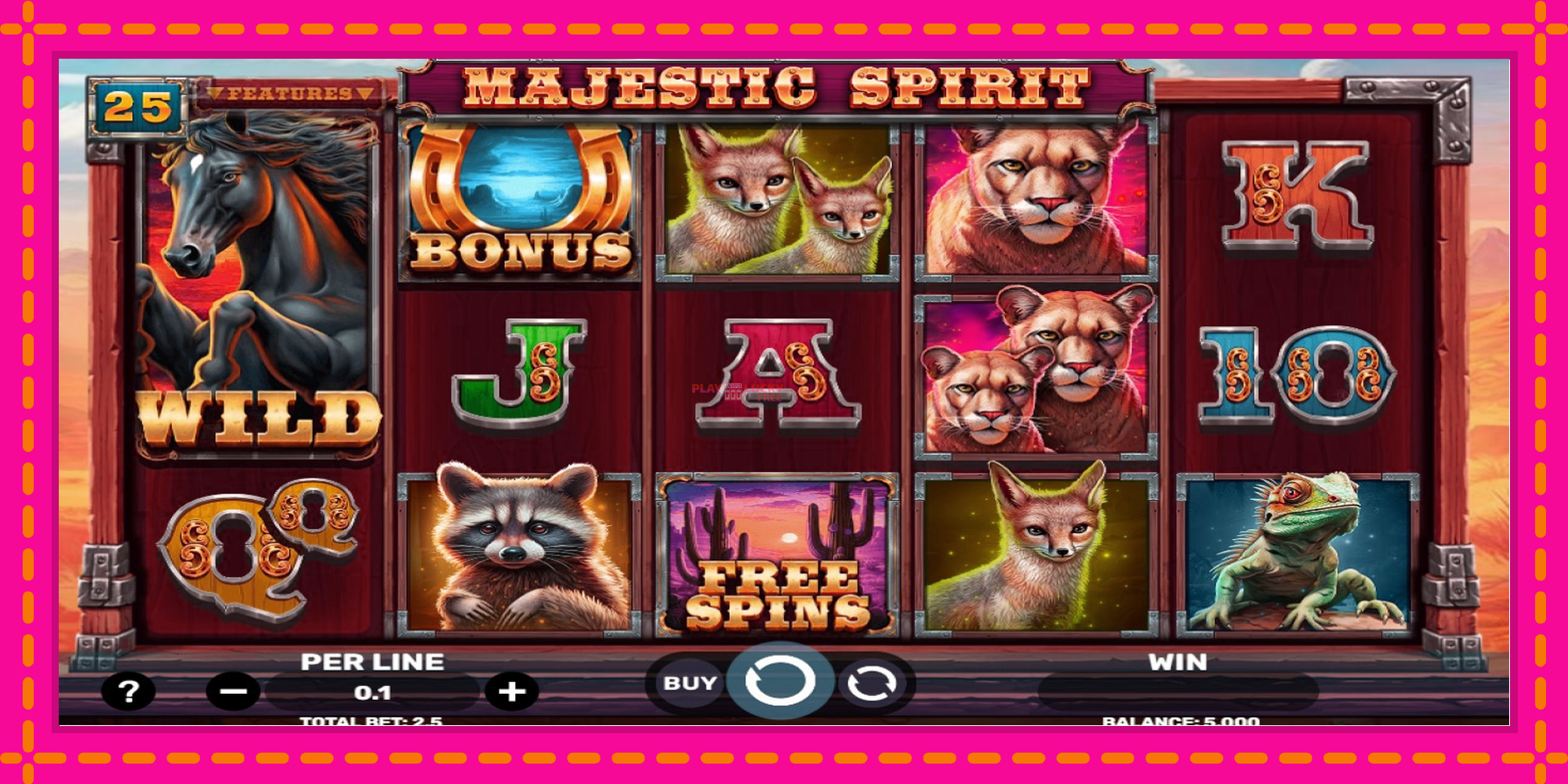 Безплатна игра в Majestic Spirit без регистрация, картина 1