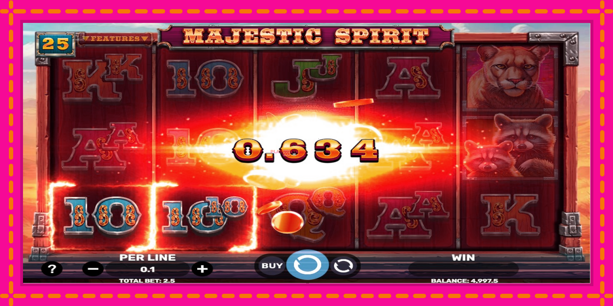 Безплатна игра в Majestic Spirit без регистрация, картина 2