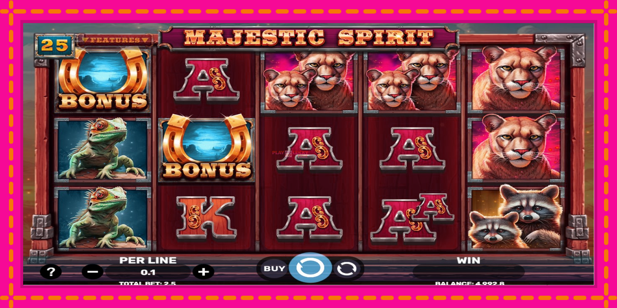 Безплатна игра в Majestic Spirit без регистрация, картина 3