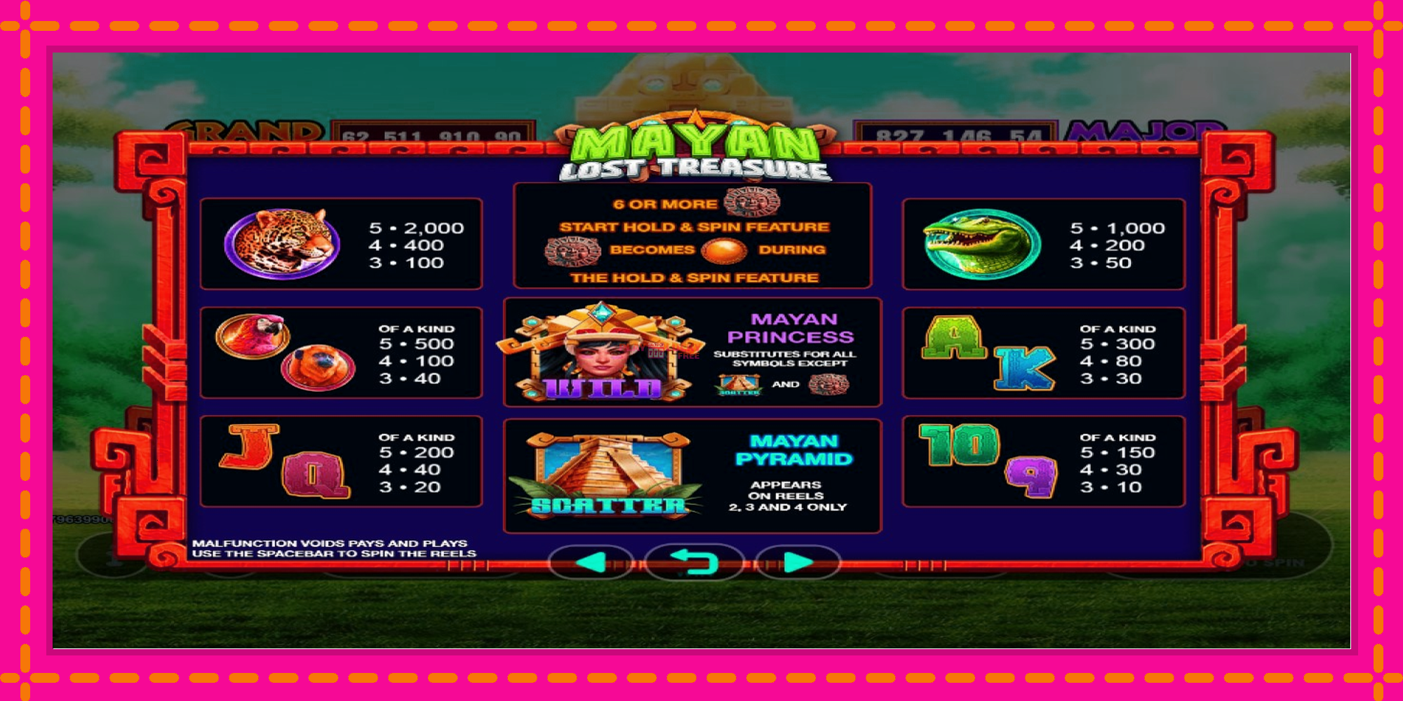 Безплатна игра в Mayan Lost Treasure без регистрация, картина 4