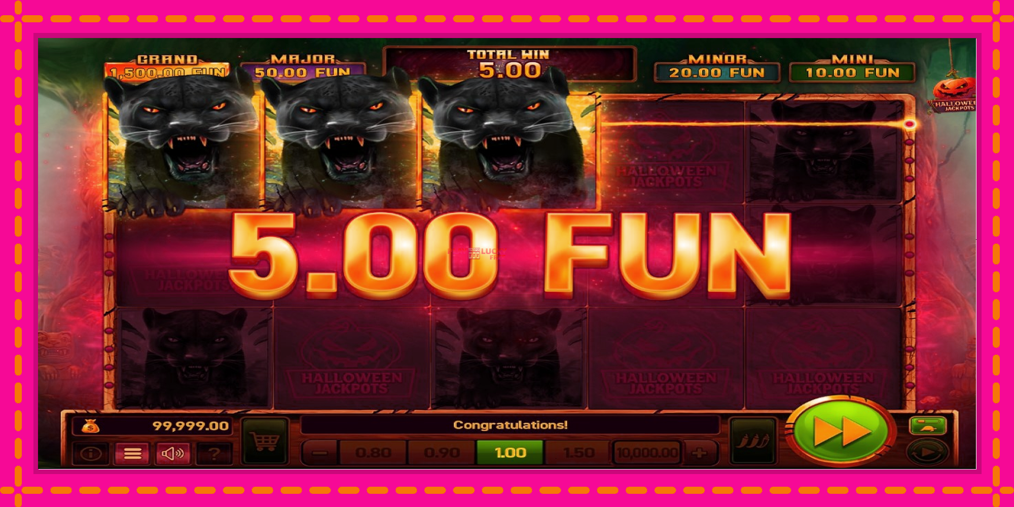 Безплатна игра в Mighty Wild: Panther Grand Gold Edition Halloween Jackpots без регистрация, картина 4