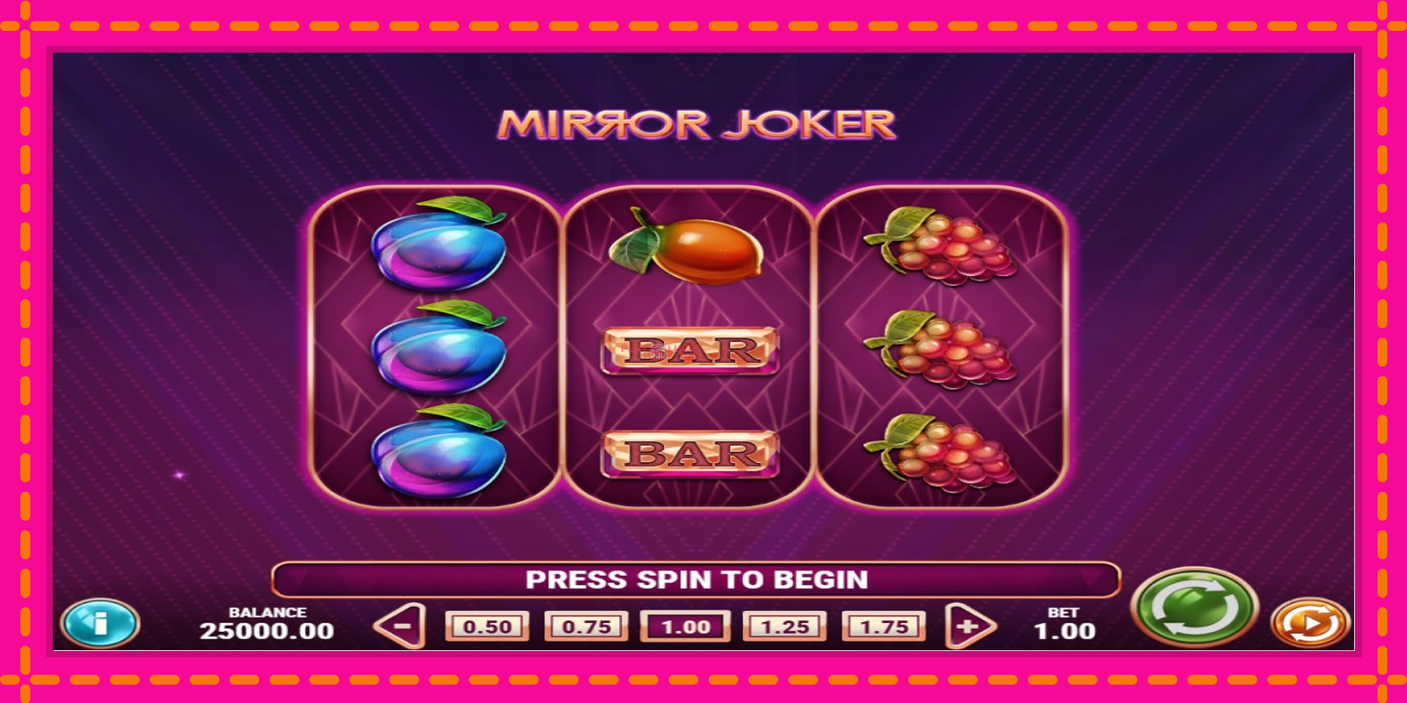 Безплатна игра в Mirror Joker без регистрация, картина 1