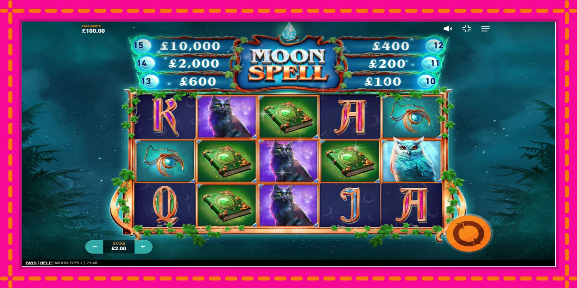 Безплатна игра в Moon Spell без регистрация, картина 2