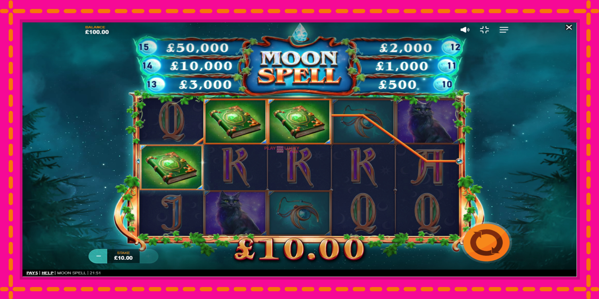 Безплатна игра в Moon Spell без регистрация, картина 3