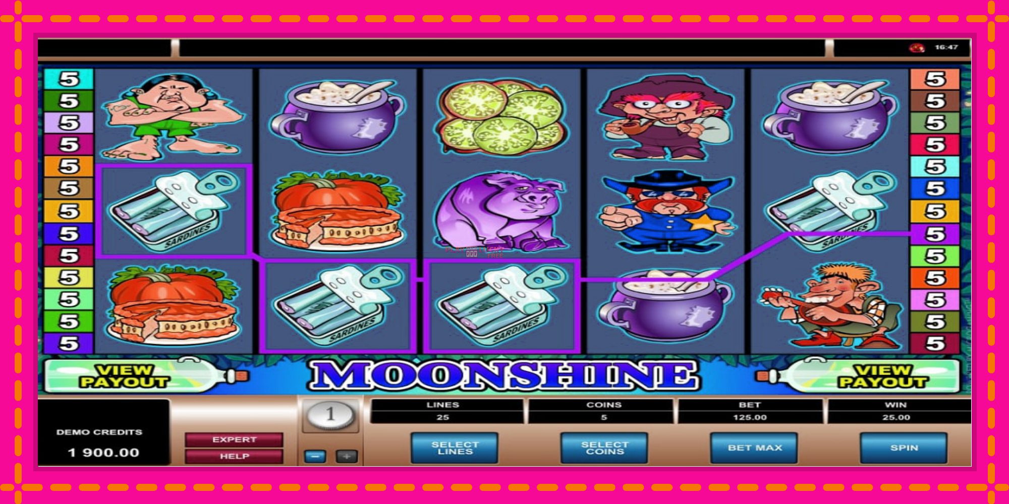 Безплатна игра в Moonshine без регистрация, картина 3