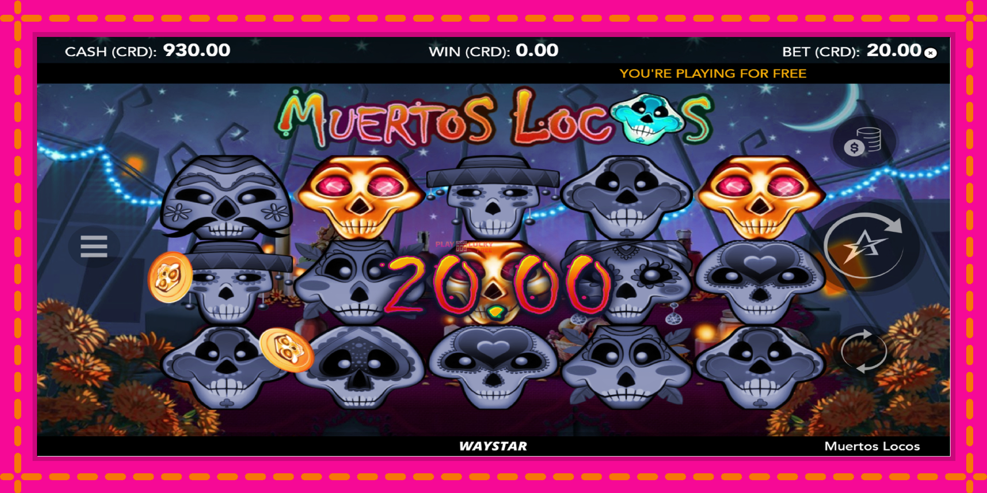 Безплатна игра в Muertos Locos без регистрация, картина 2