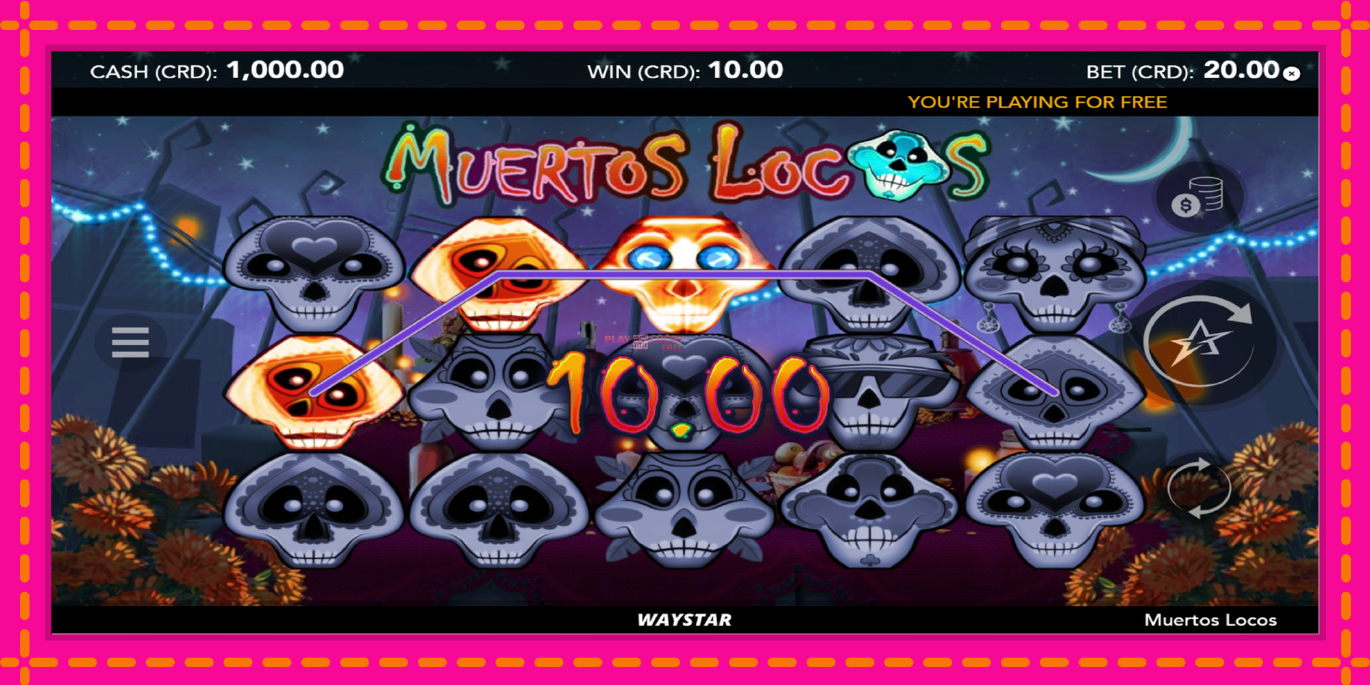 Безплатна игра в Muertos Locos без регистрация, картина 4