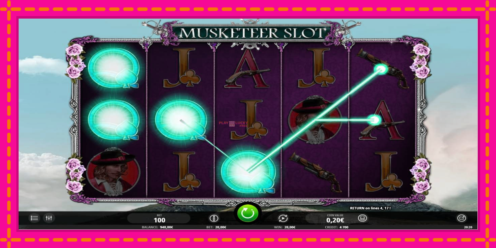 Безплатна игра в Musketeer Slot без регистрация, картина 3