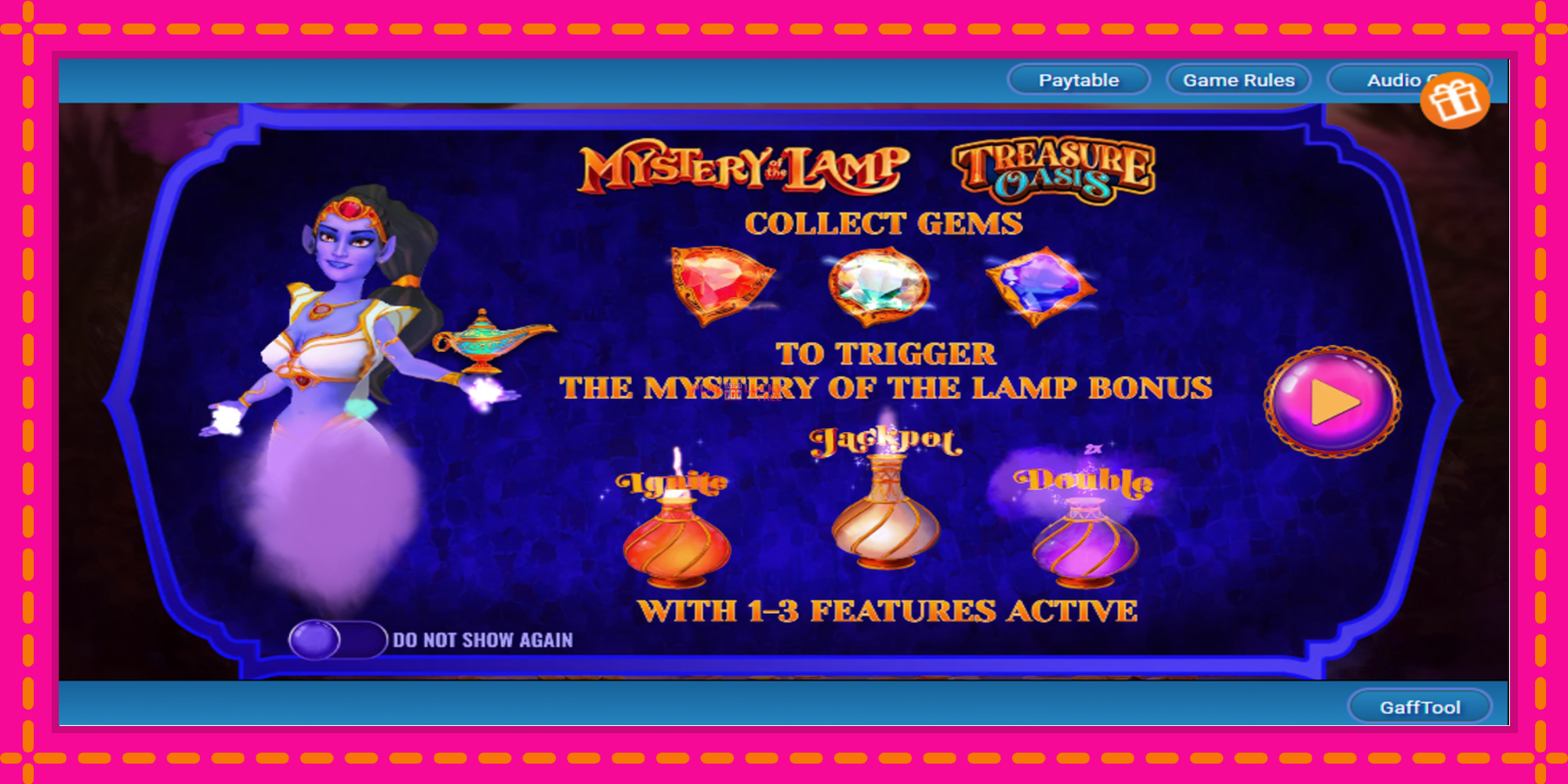 Безплатна игра в Mystery of the Lamp Treasure Oasis без регистрация, картина 1