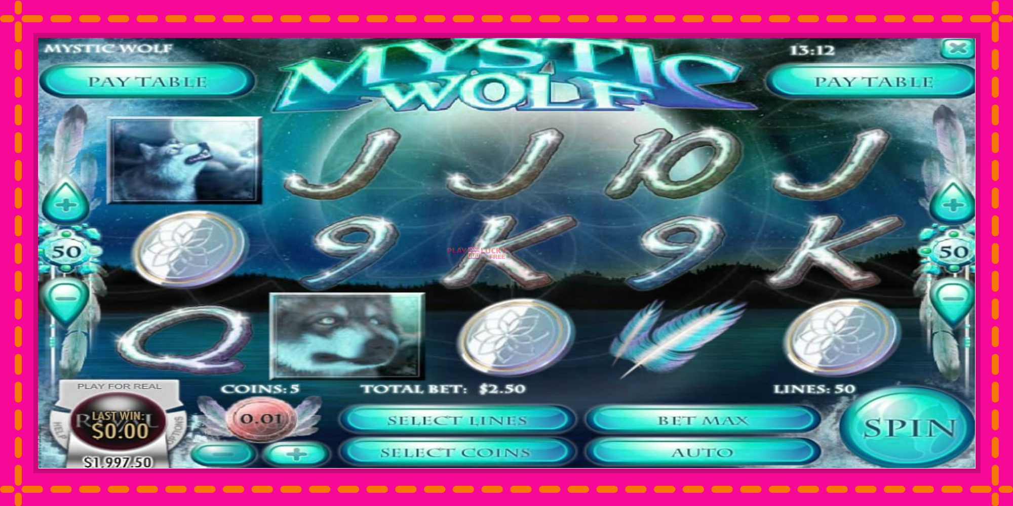 Безплатна игра в Mystic Wolf без регистрация, картина 1