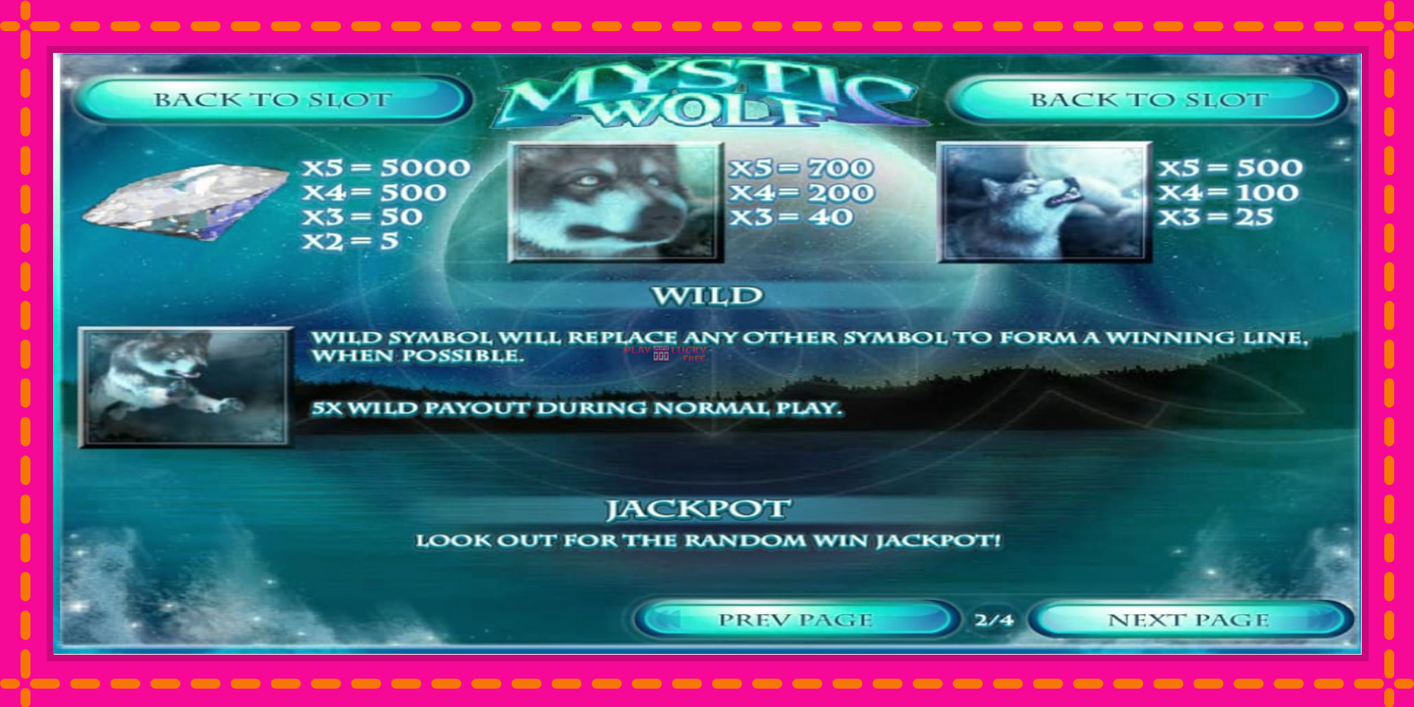 Безплатна игра в Mystic Wolf без регистрация, картина 5