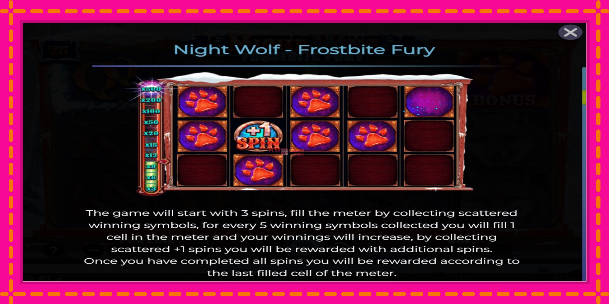 Безплатна игра в Night Wolf - Frostbite Fury без регистрация, картина 5