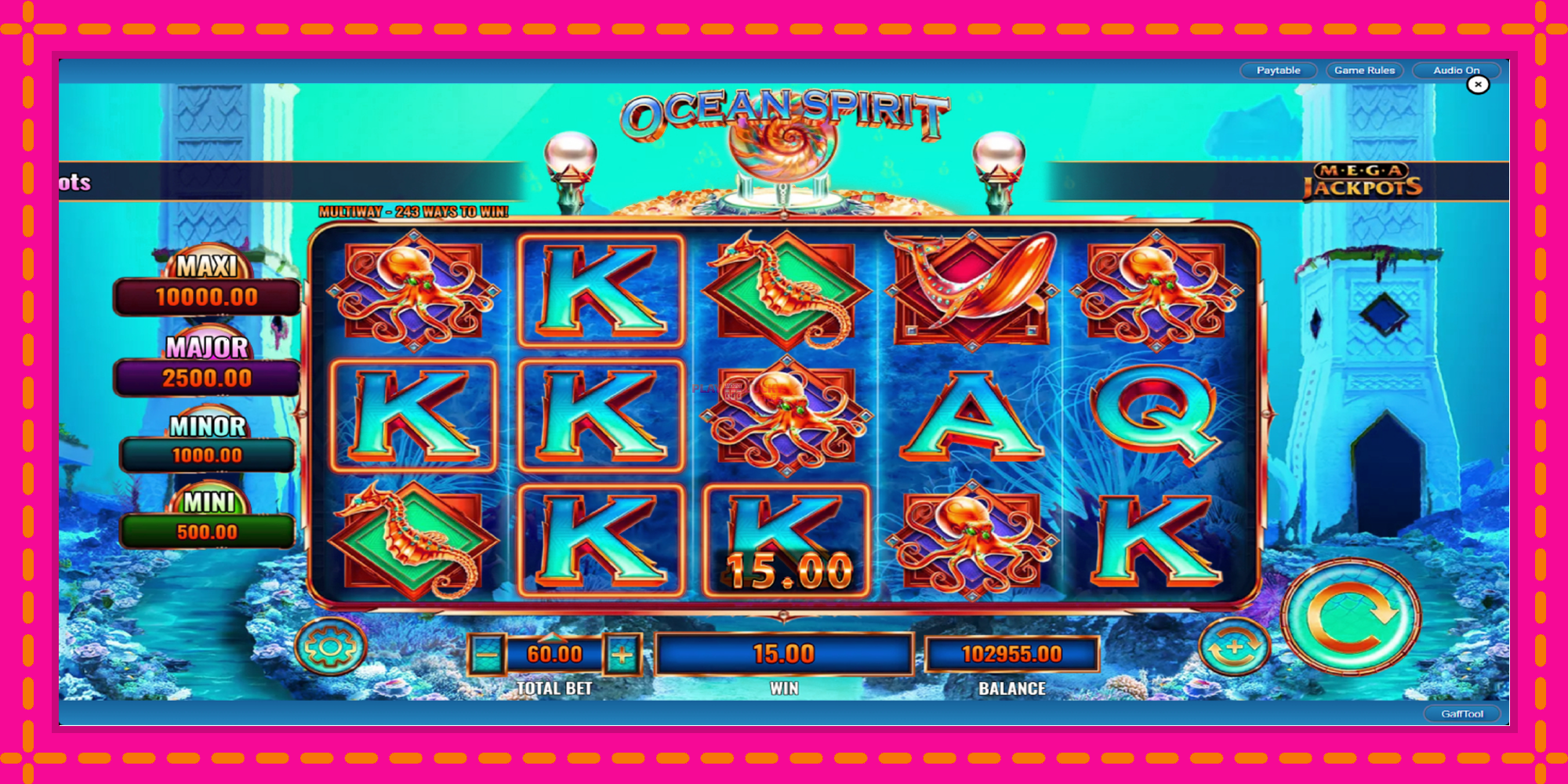 Безплатна игра в Ocean Spirit MegaJackpots без регистрация, картина 6