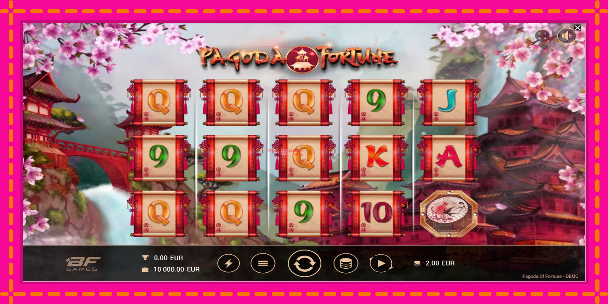 Безплатна игра в Pagoda of Fortune без регистрация, картина 1