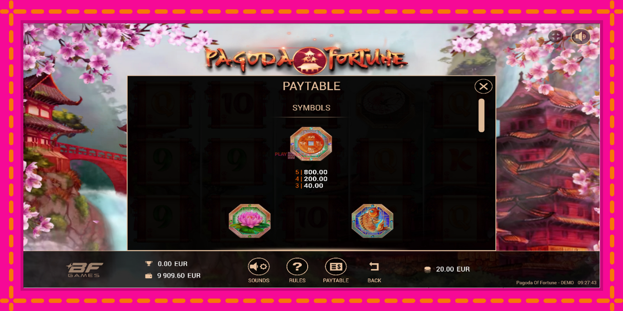 Безплатна игра в Pagoda of Fortune без регистрация, картина 5