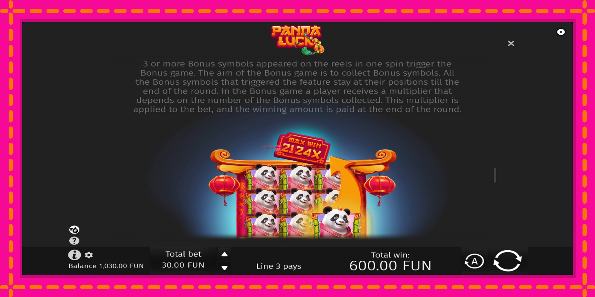 Безплатна игра в Panda Luck без регистрация, картина 6