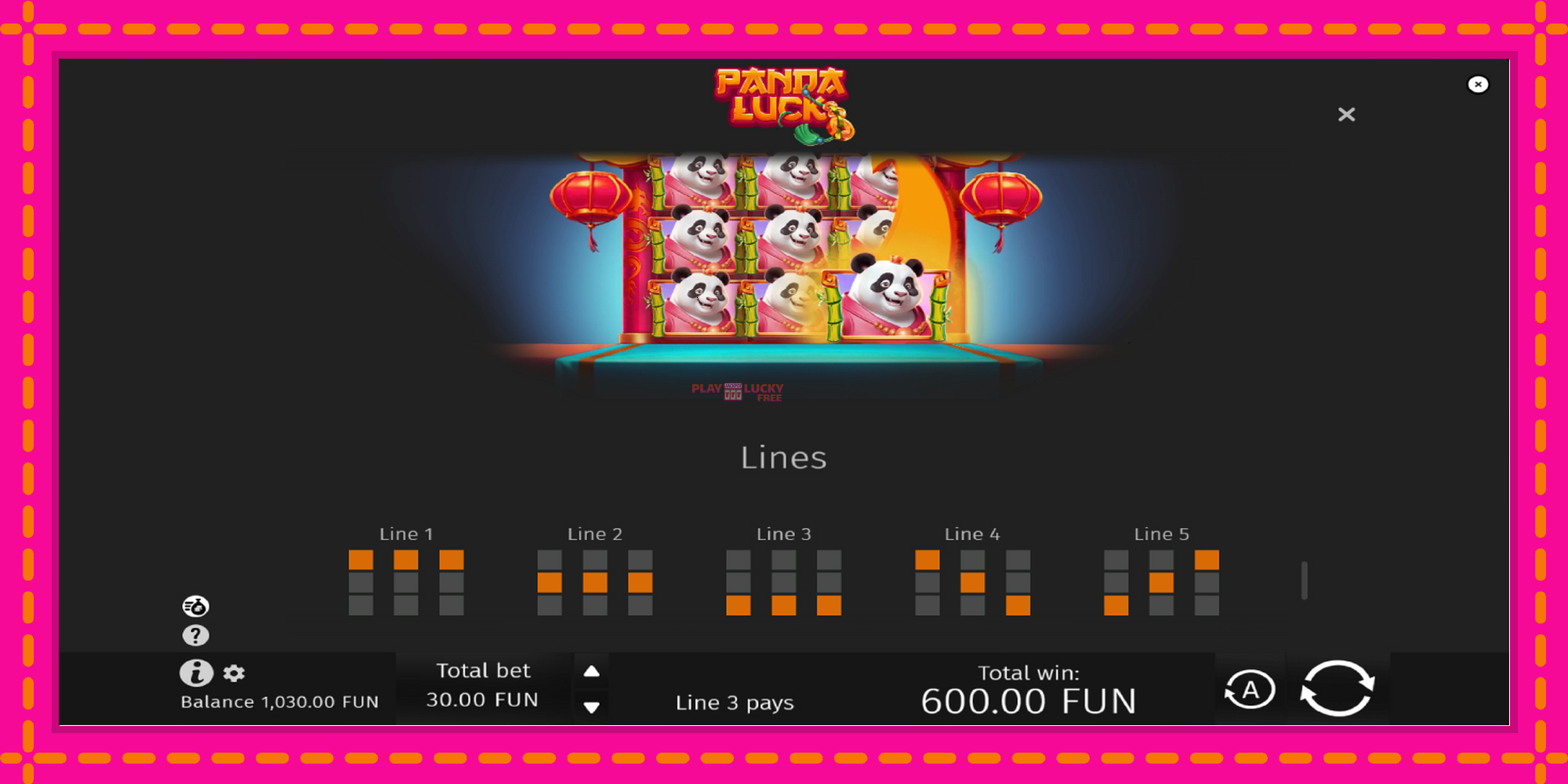 Безплатна игра в Panda Luck без регистрация, картина 7