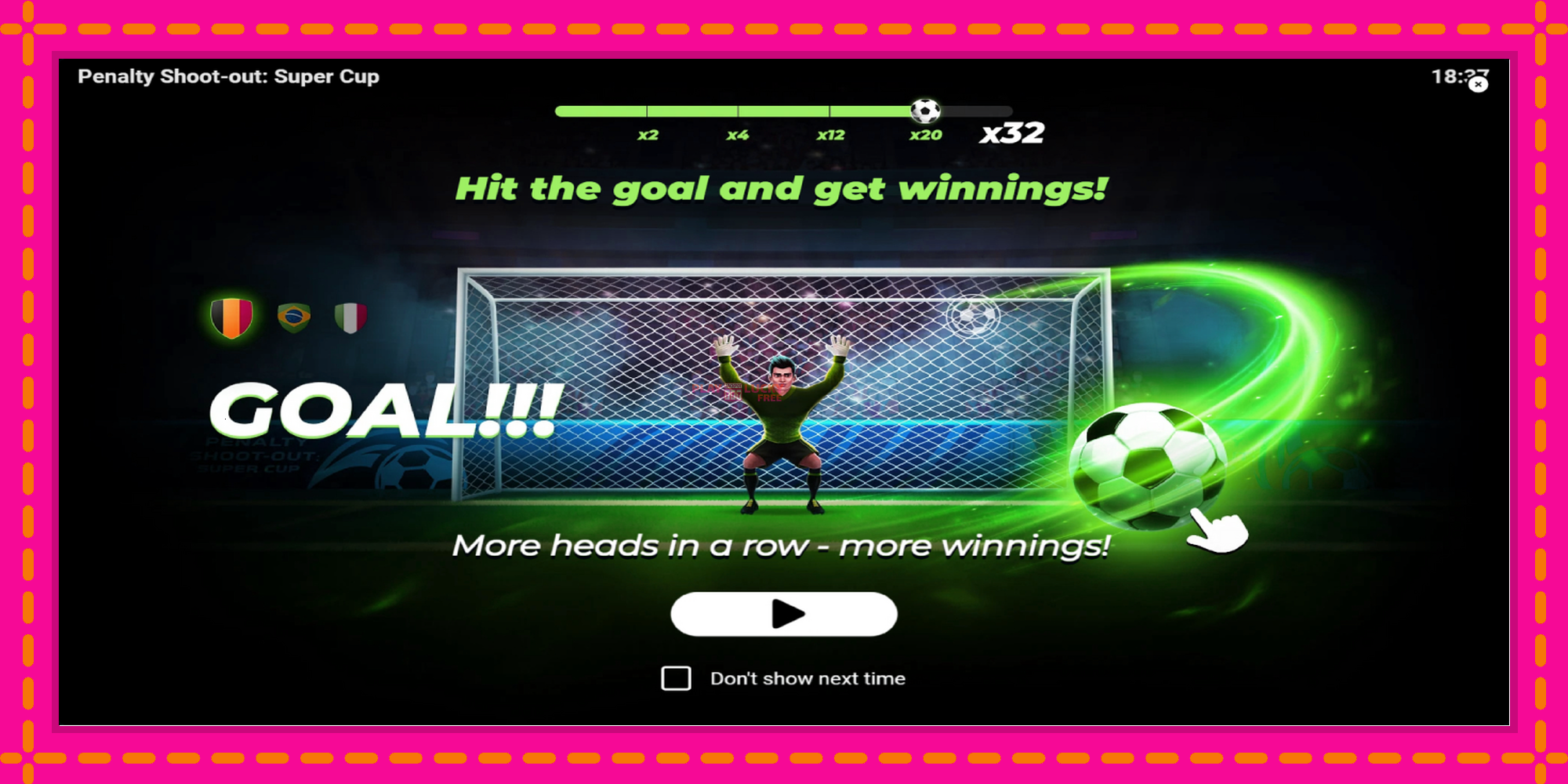 Безплатна игра в Penalty Shoot-Out: Super Cup без регистрация, картина 1