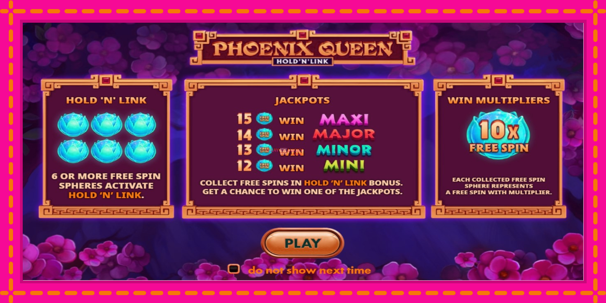 Безплатна игра в Phoenix Queen Hold N Link без регистрация, картина 1