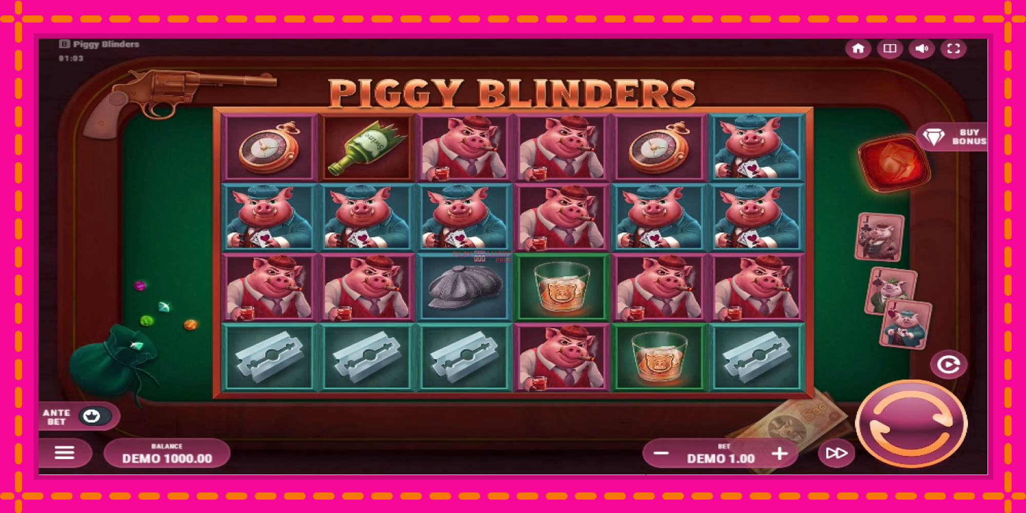 Безплатна игра в Piggy Blinders без регистрация, картина 1