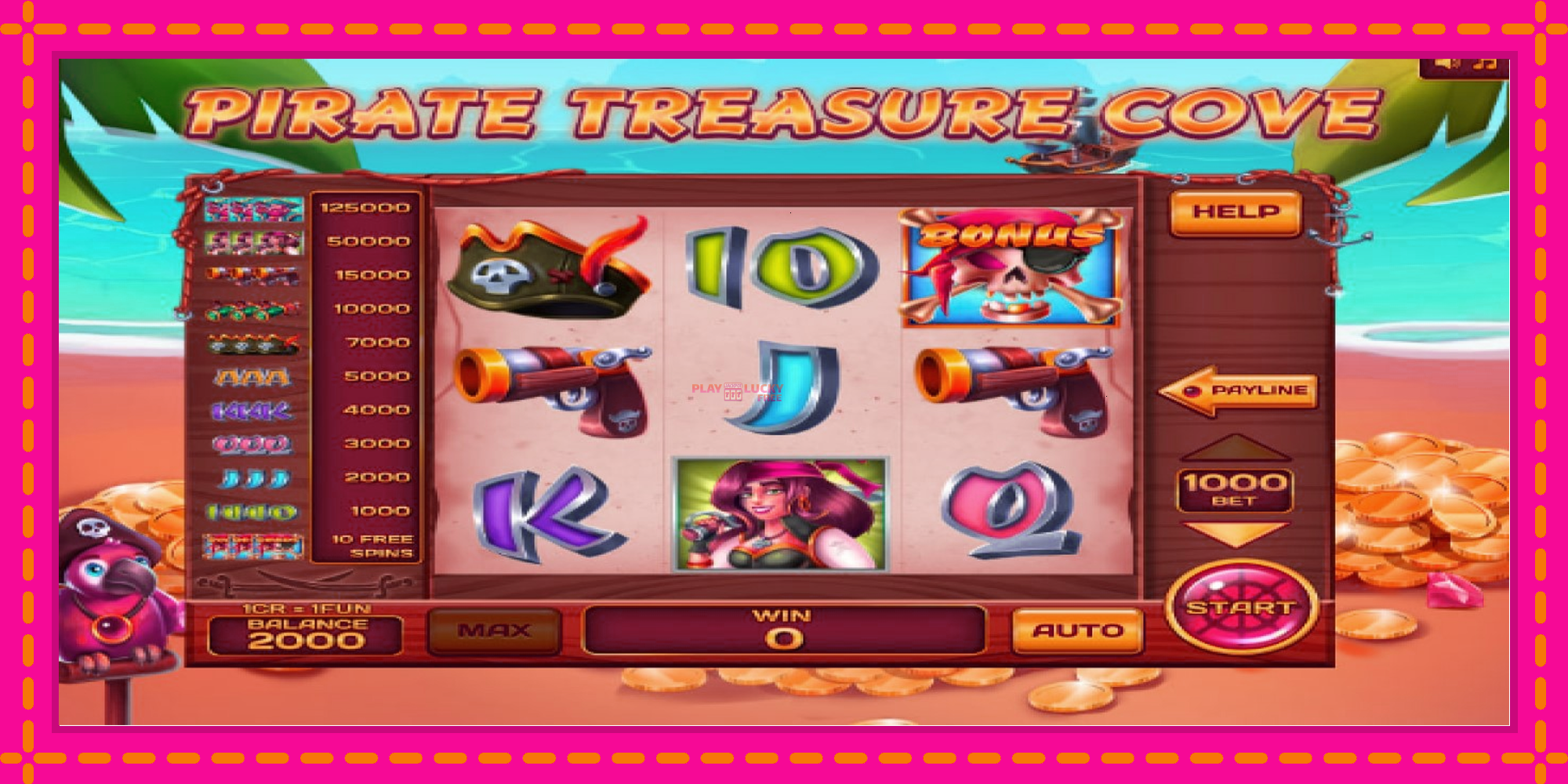 Безплатна игра в Pirate Treasure Cove Pull Tabs без регистрация, картина 3