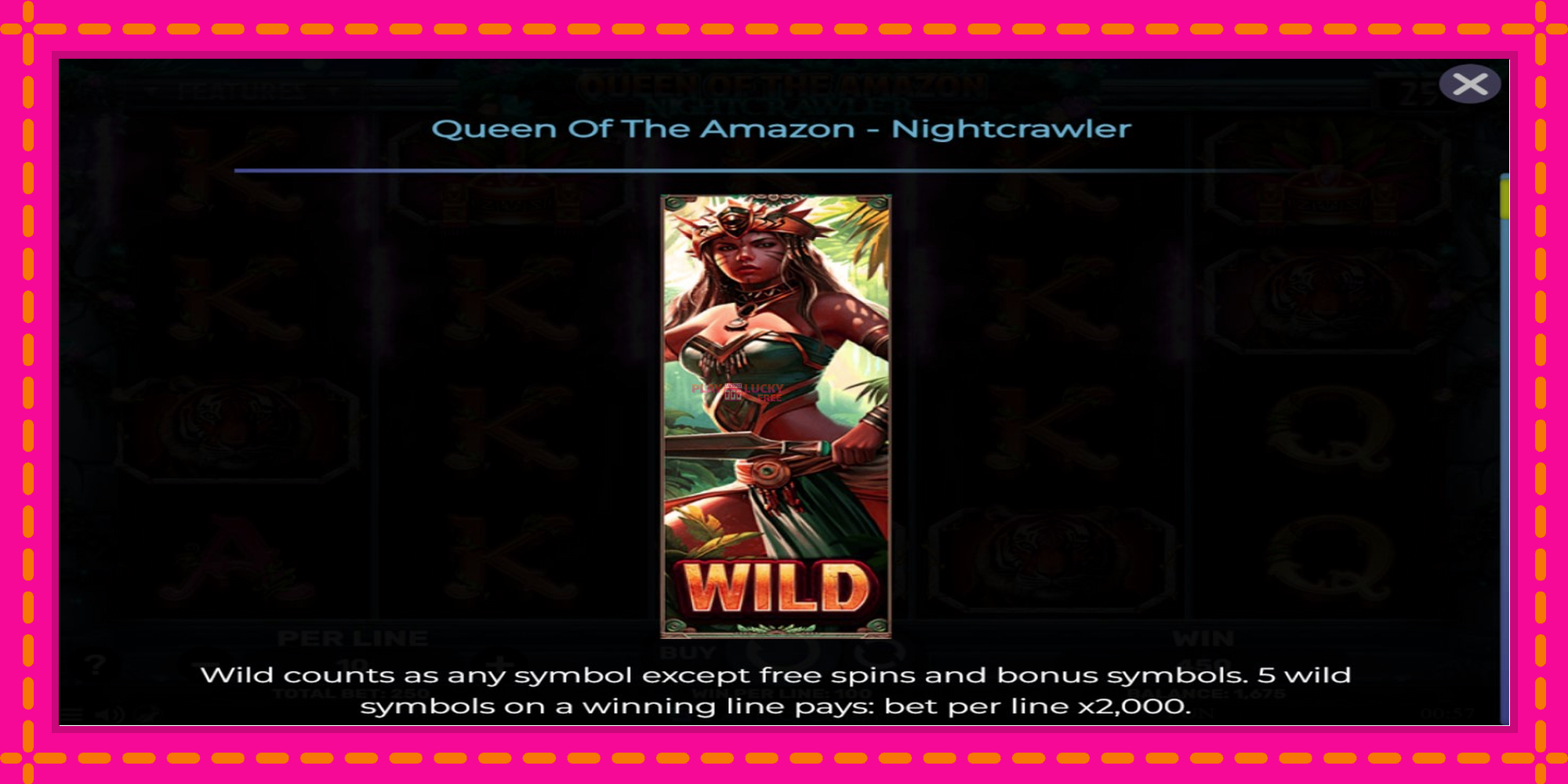 Безплатна игра в Queen of the Amazon - Nightcrawler без регистрация, картина 4