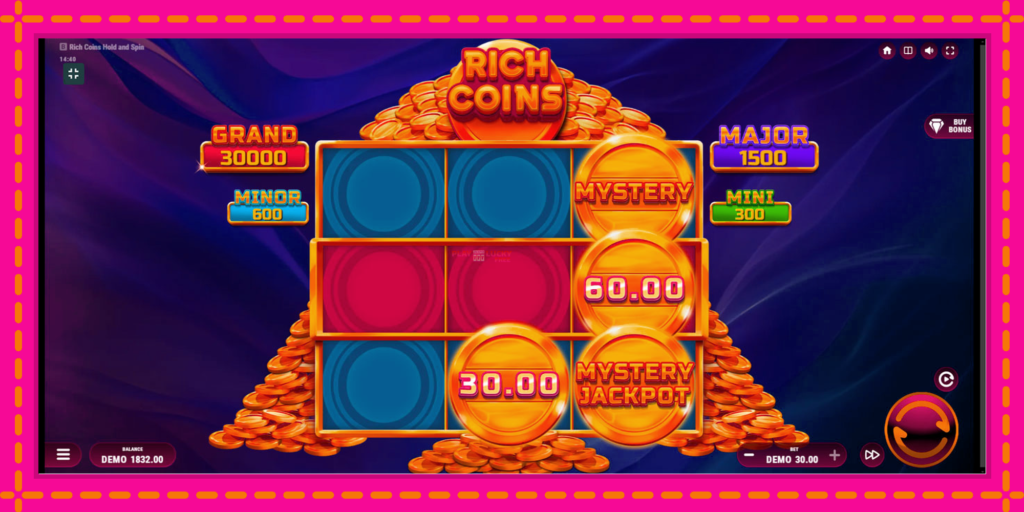 Безплатна игра в Rich Coins Hold and Spin без регистрация, картина 5