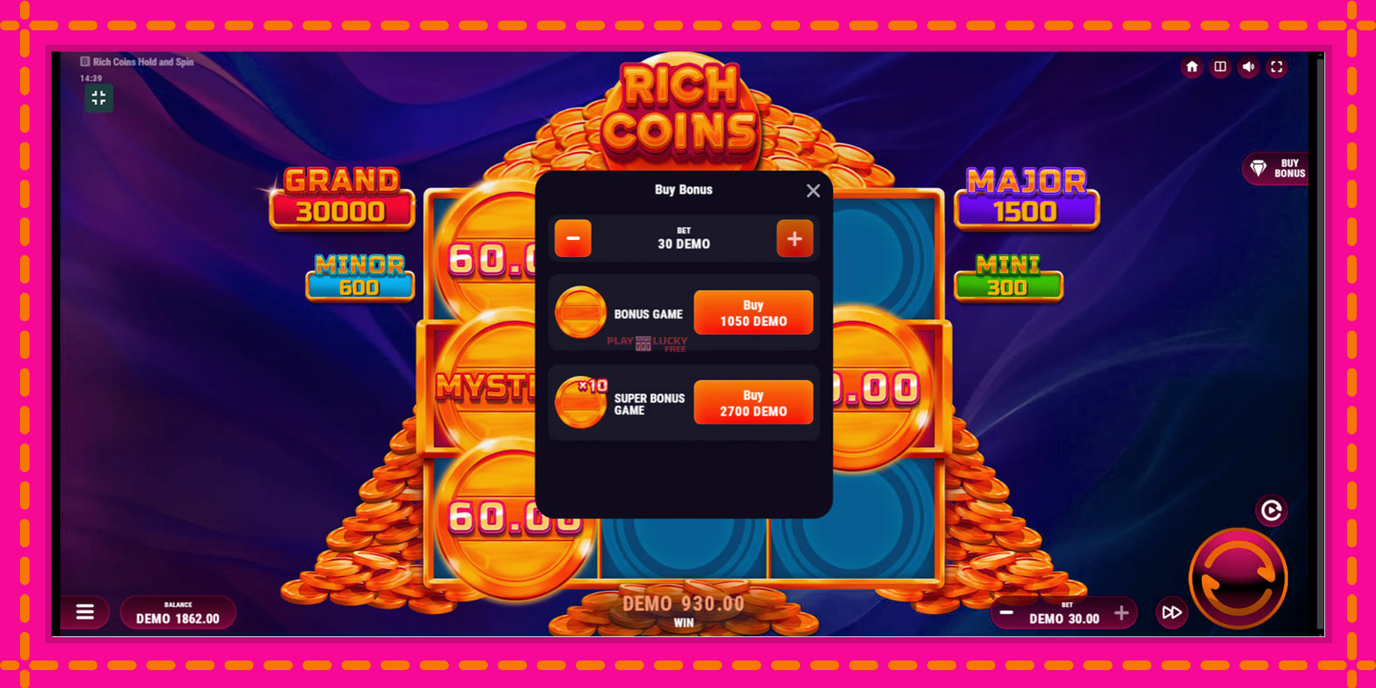 Безплатна игра в Rich Coins Hold and Spin без регистрация, картина 7