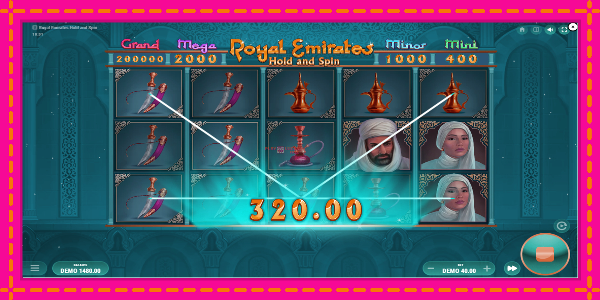 Безплатна игра в Royal Emirates Hold and Spin без регистрация, картина 4