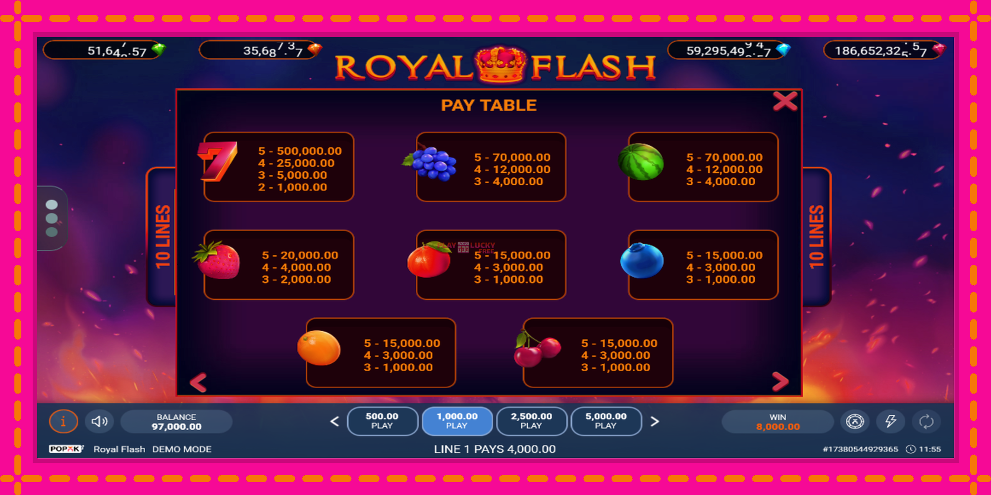 Безплатна игра в Royal Flash без регистрация, картина 4