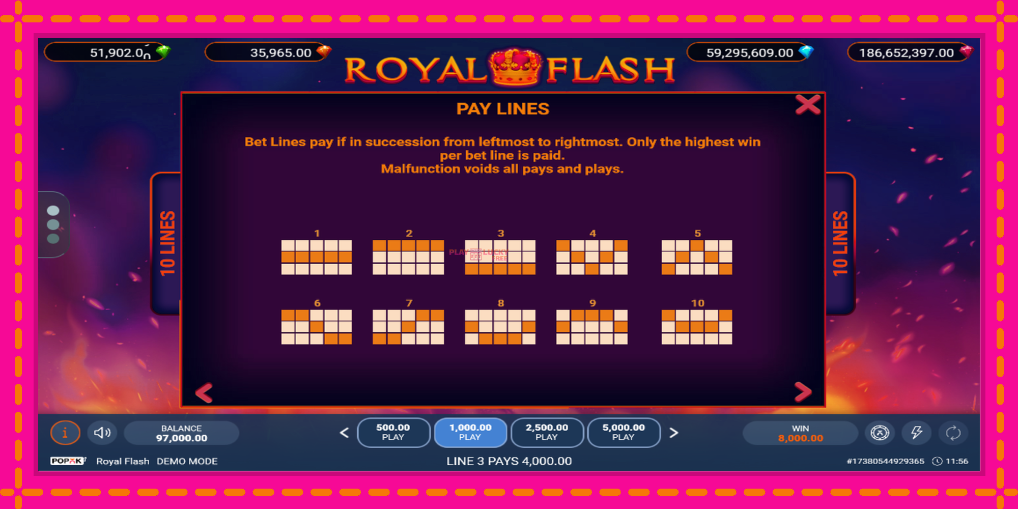 Безплатна игра в Royal Flash без регистрация, картина 5