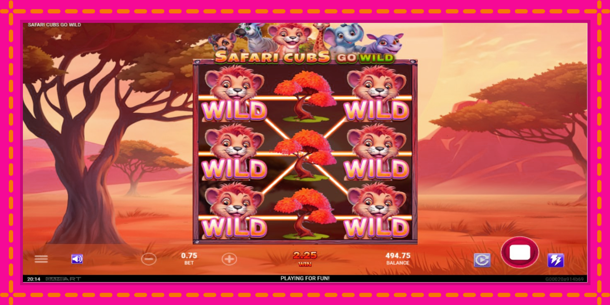 Безплатна игра в Safari Cubs Go Wild без регистрация, картина 3