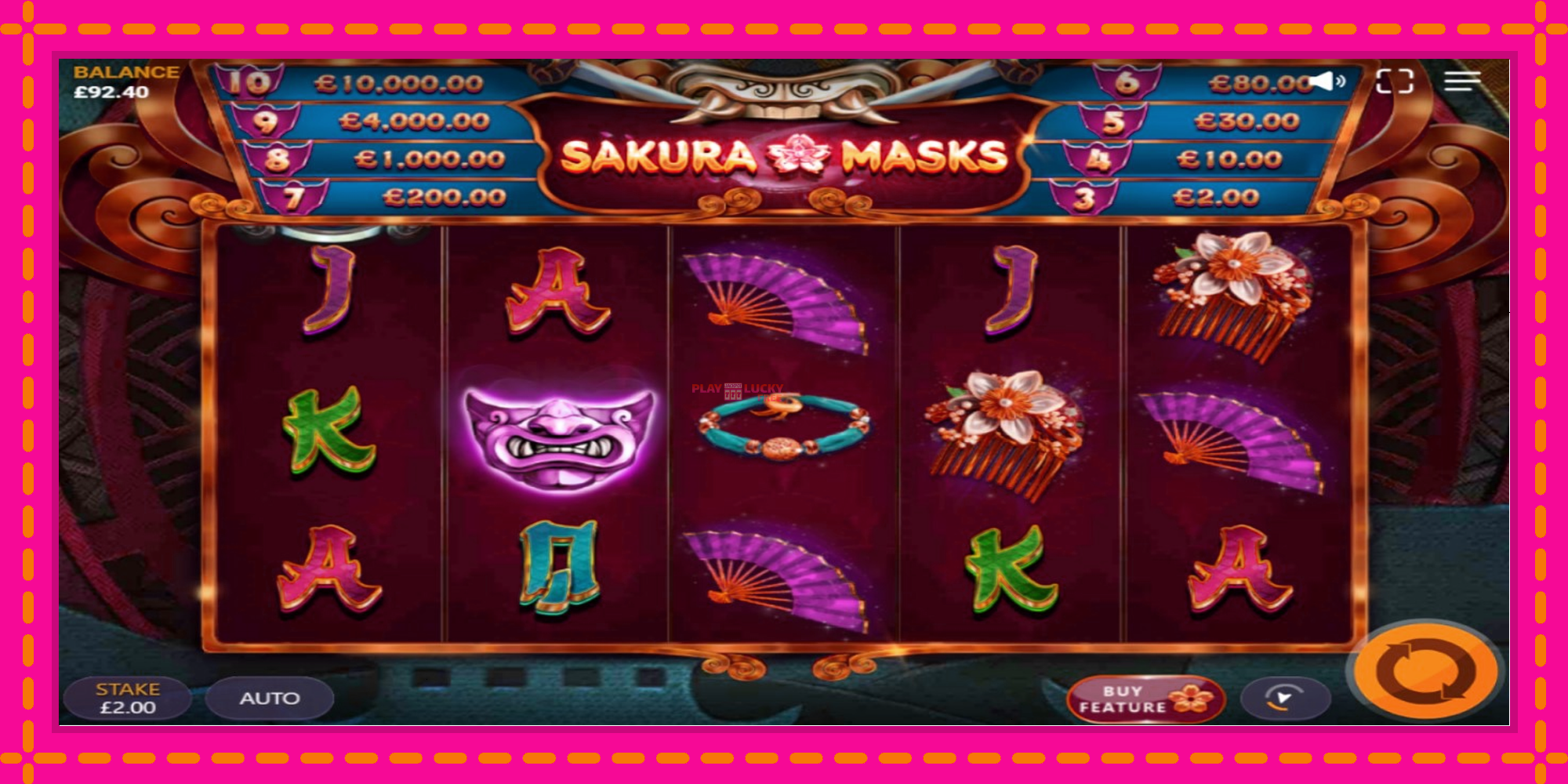 Безплатна игра в Sakura Masks без регистрация, картина 2