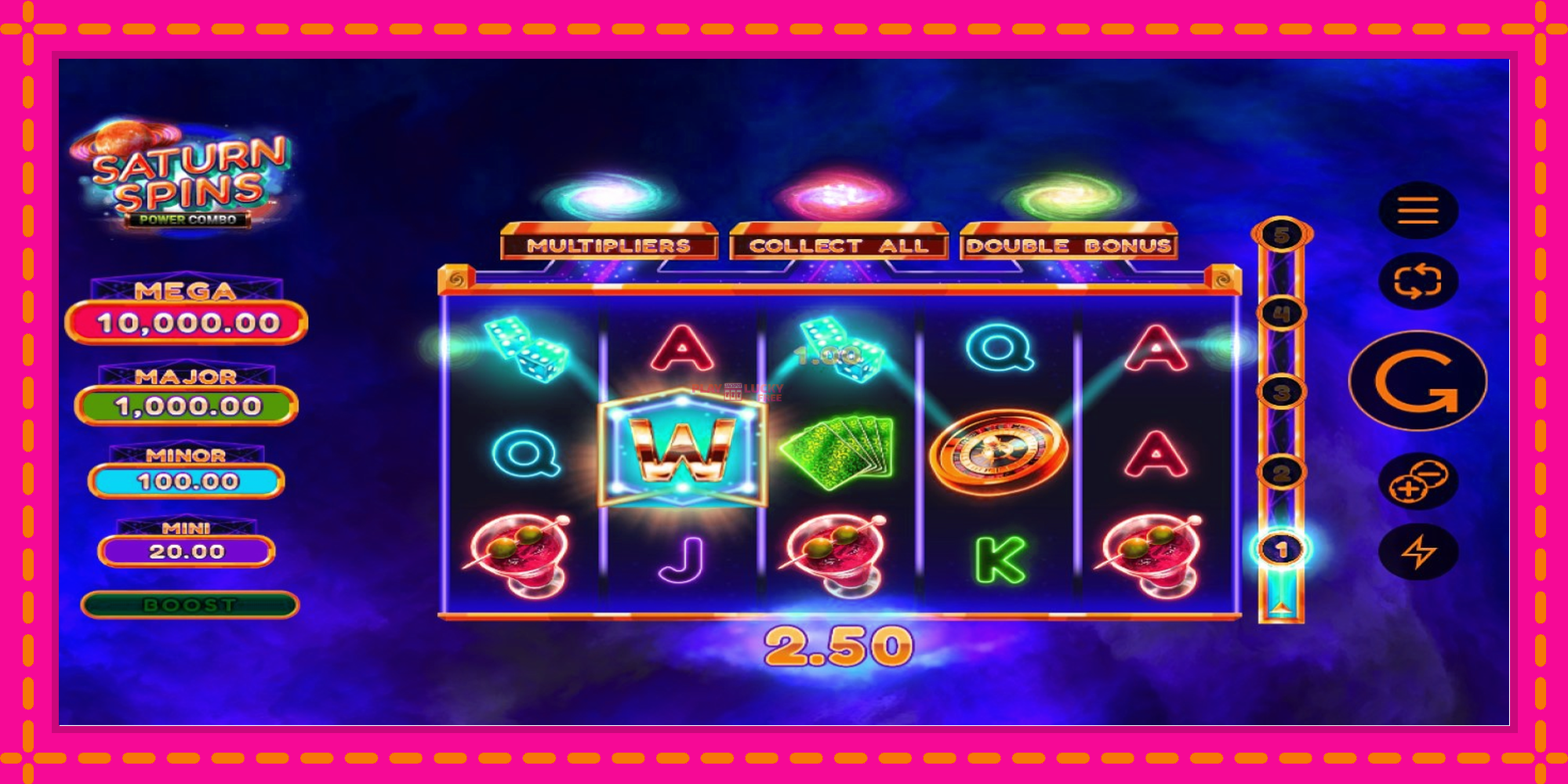 Безплатна игра в Saturn Spins Power Combo без регистрация, картина 2