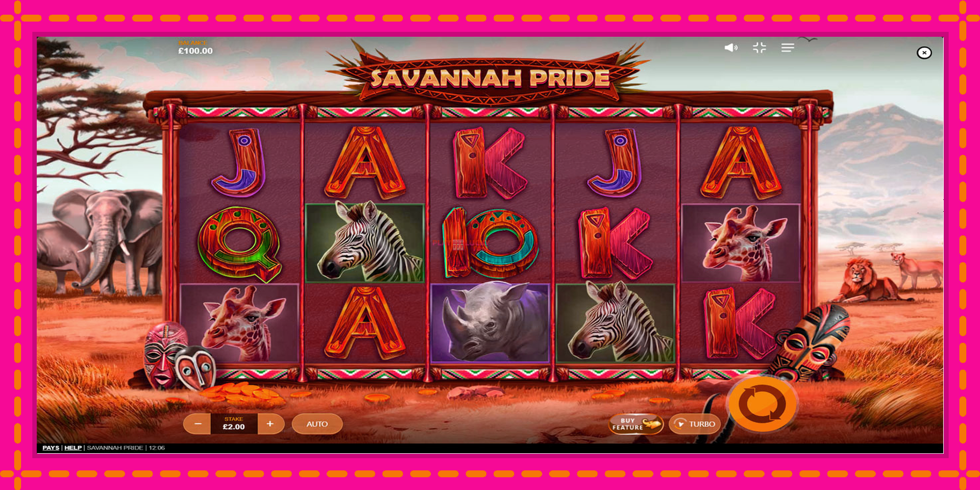 Безплатна игра в Savannah Pride без регистрация, картина 1