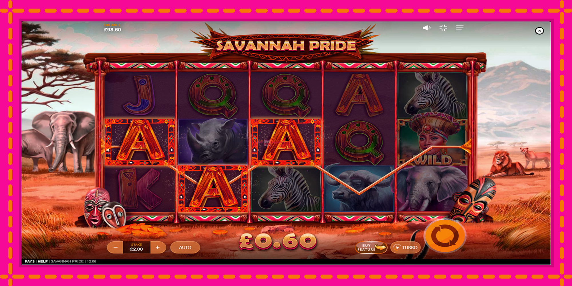 Безплатна игра в Savannah Pride без регистрация, картина 2