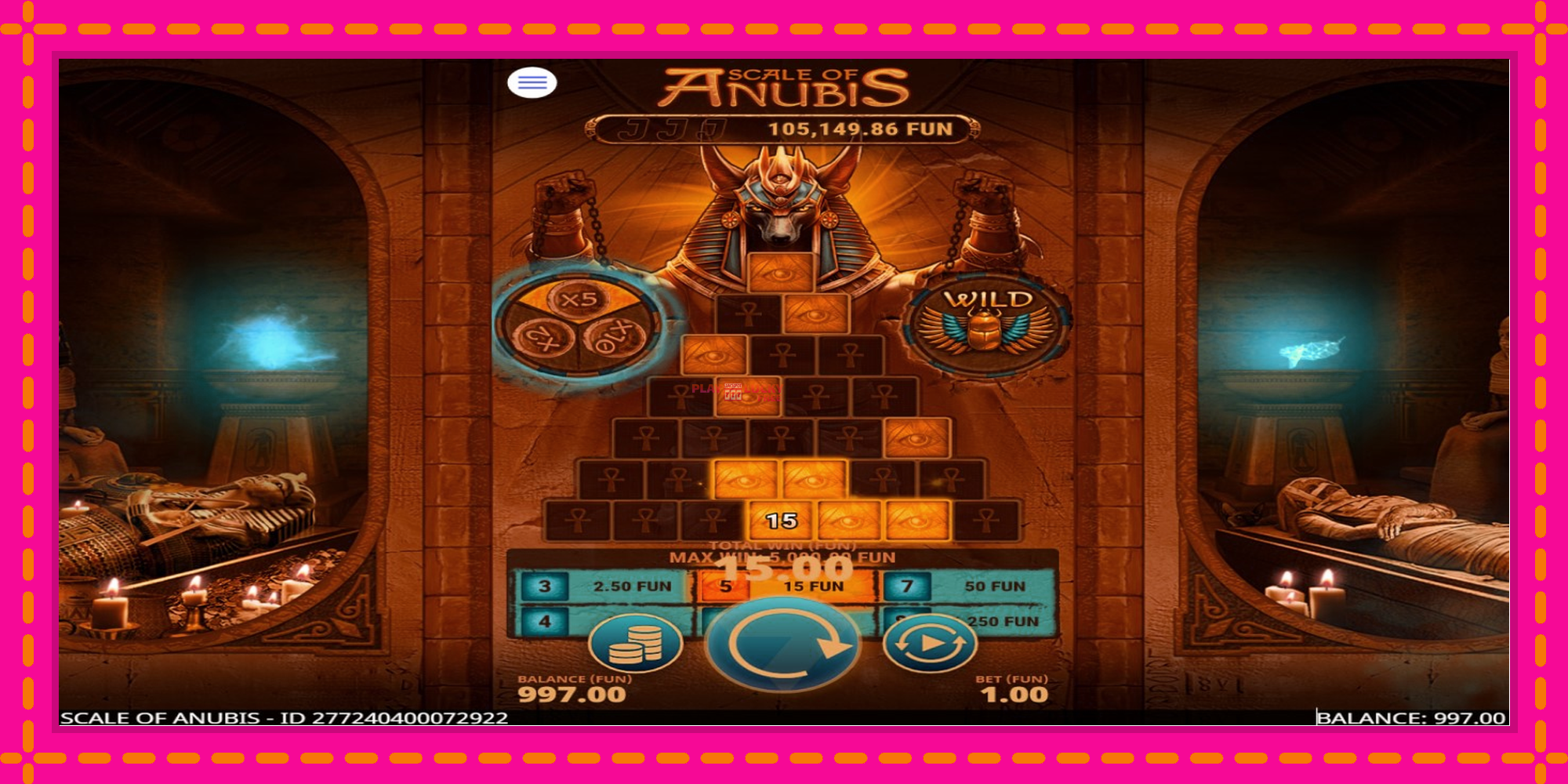 Безплатна игра в Scale of Anubis без регистрация, картина 3