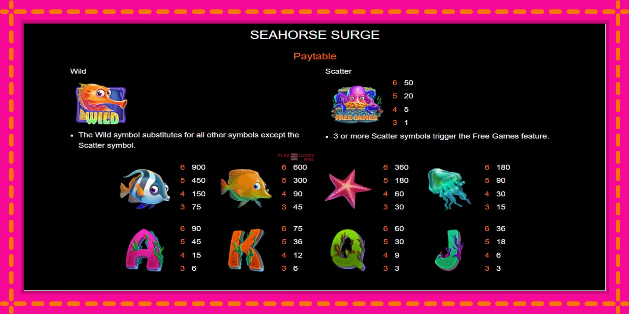 Безплатна игра в Seahorse Surge без регистрация, картина 4