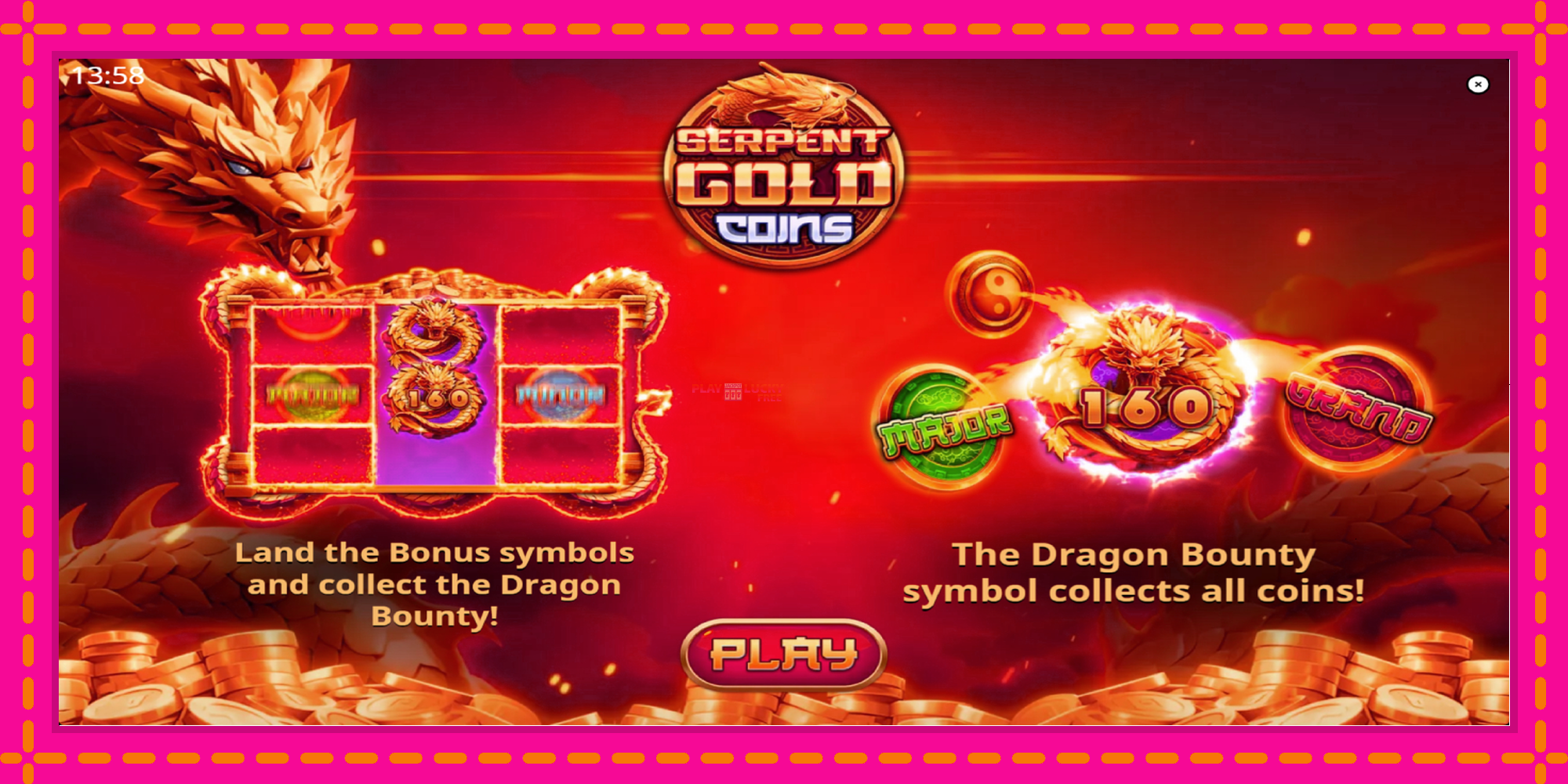 Безплатна игра в Serpent Gold Coins без регистрация, картина 1