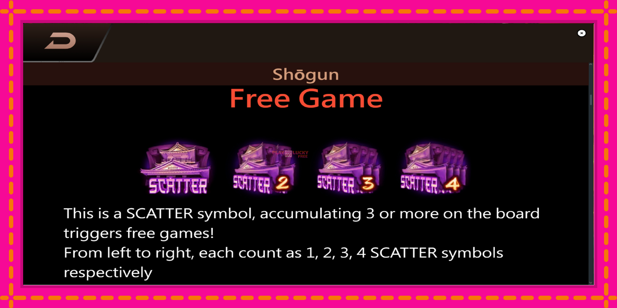 Безплатна игра в Shogun без регистрация, картина 5