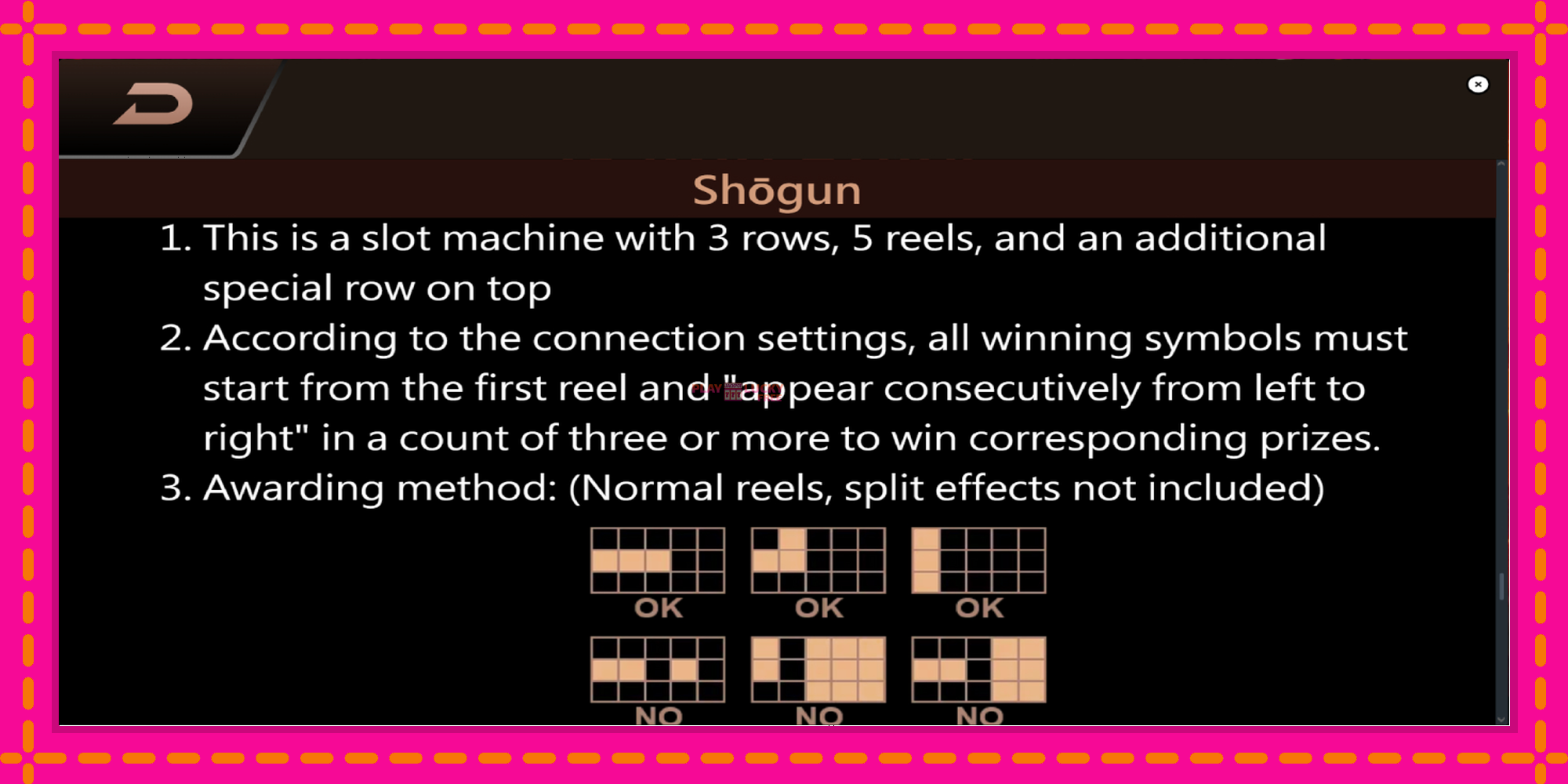 Безплатна игра в Shogun без регистрация, картина 7