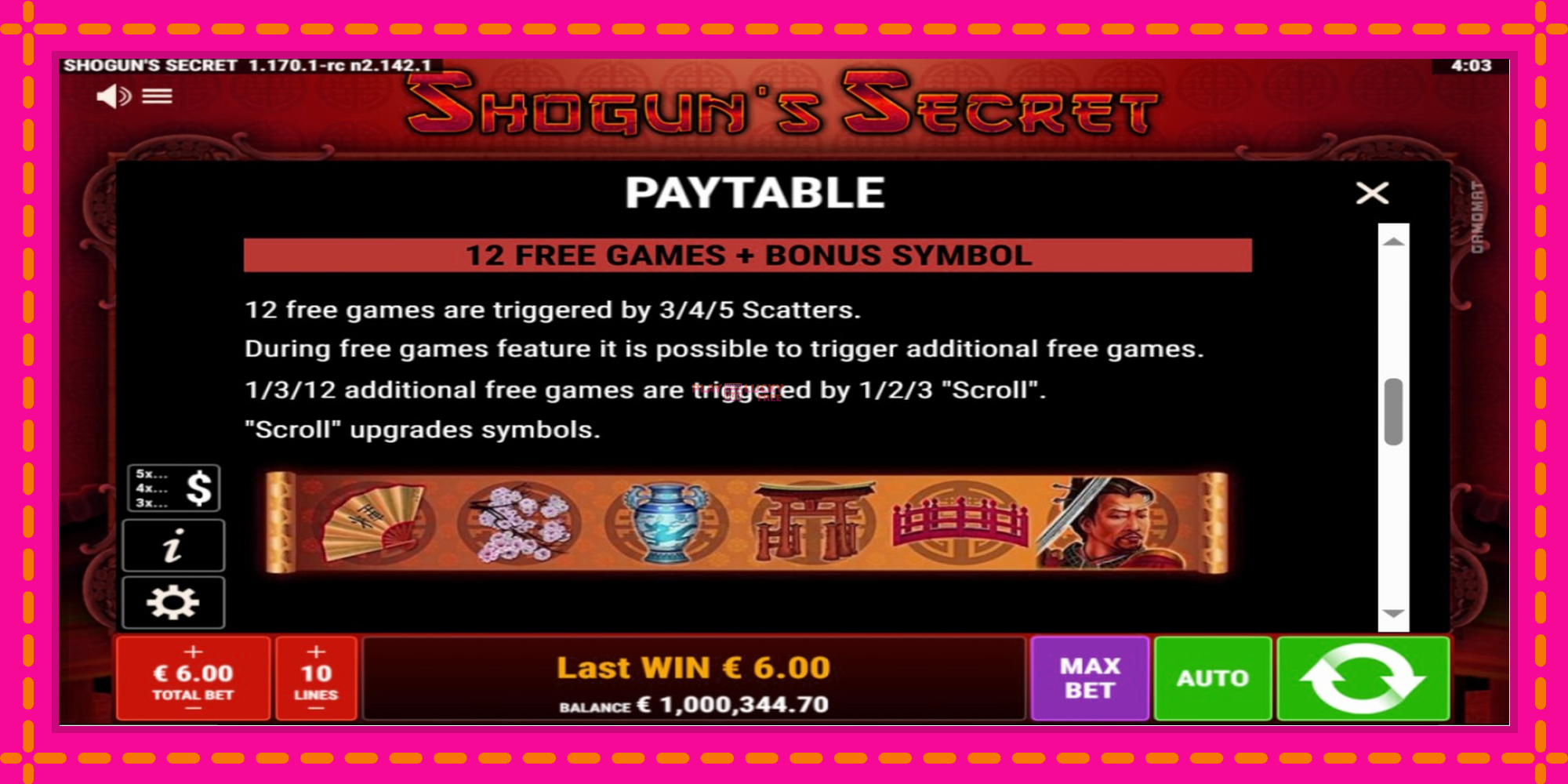 Безплатна игра в Shoguns Secret без регистрация, картина 6