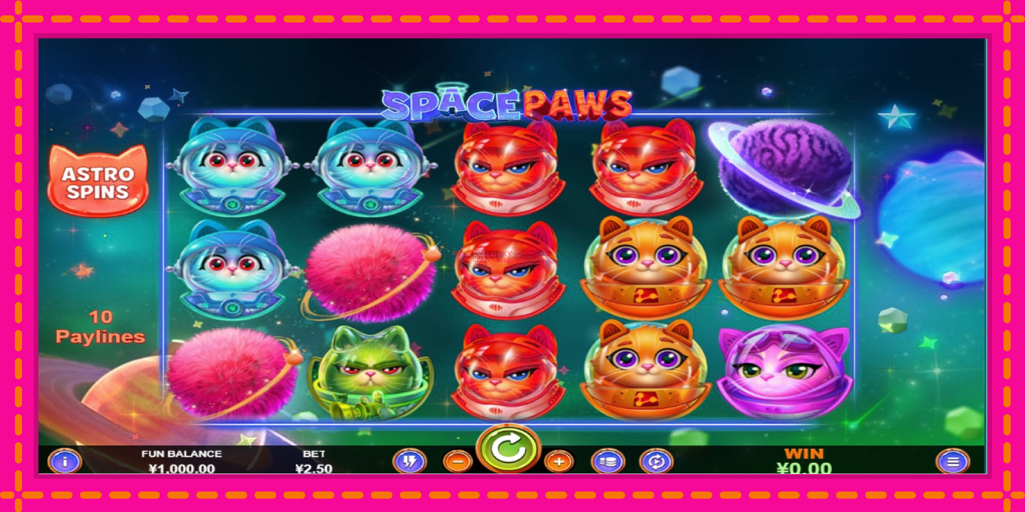 Безплатна игра в Space Paws без регистрация, картина 1